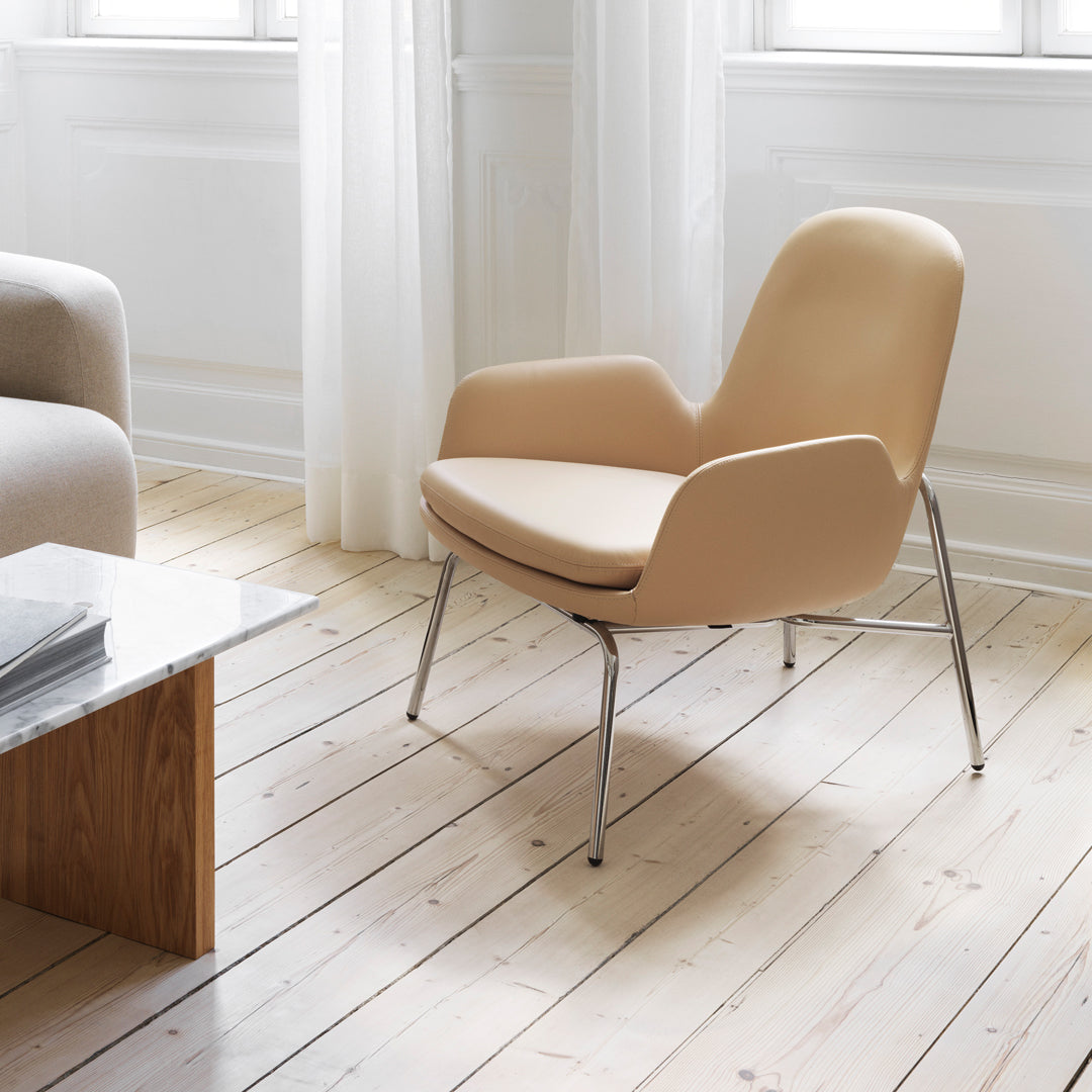 Era Lounge Chair Low - Modern Minimalist Accent Chair for Living Room, Bedroom & Office - Perfect for Relaxing, Reading & Lounging