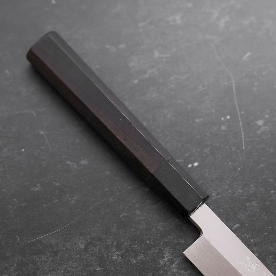 Premium Sakimaru Takohiki Knife - White Steel #2 Honyaki Blade with Buffalo Horn & Ebony Handle - 300mm Japanese Sushi & Sashimi Chef Knife for Professional Kitchen & Home Cooking