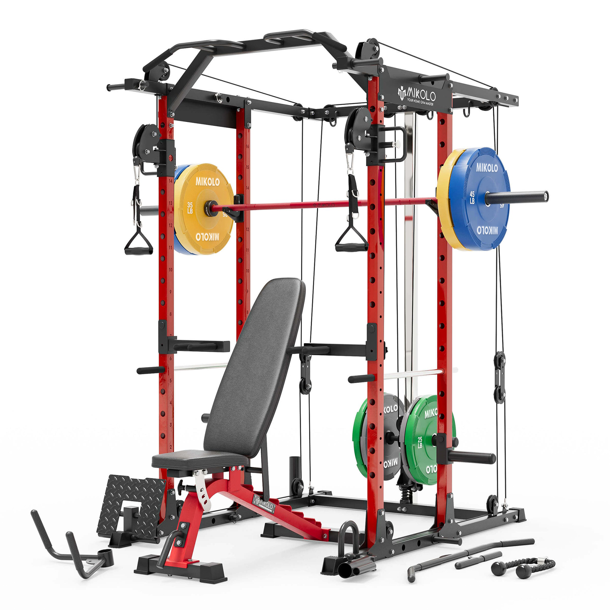K6 Home Gym Package - Full Body Workout Equipment for Strength Training & Fitness | Perfect for Home Gym, Small Spaces & Personal Training