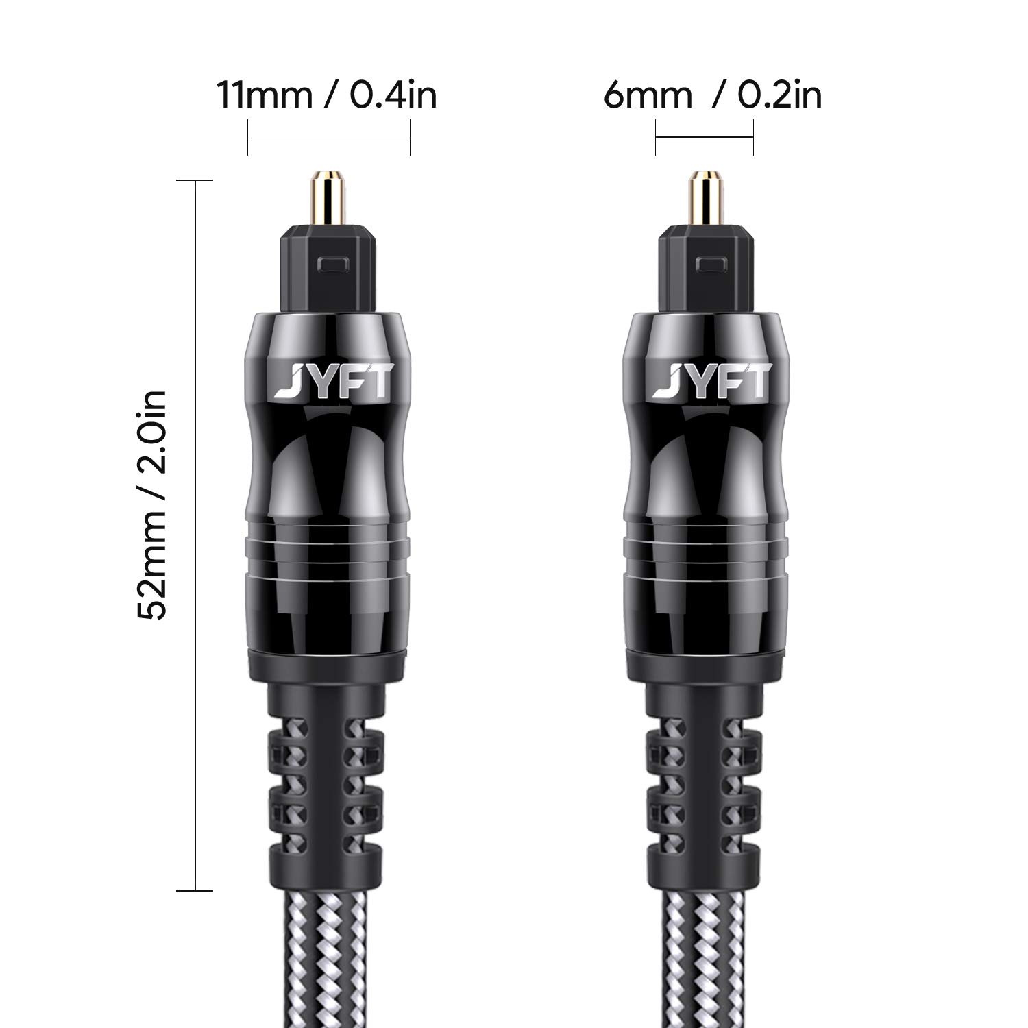 20-Pack Bulk Digital Optical Audio Toslink Cable 6ft - 24K Gold Plated Connectors, S/PDIF Port for Home Theater, Sound Bar, TV, PS4, Xbox, PlayStation - Perfect for Crystal Clear Audio in Gaming & Entertainment Systems