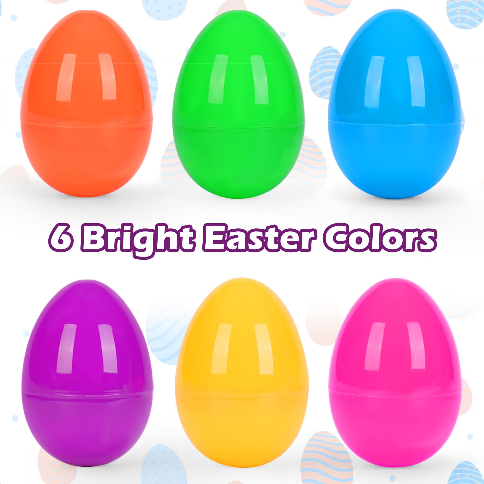 36 Pcs Plastic Easter Eggs - 3.15