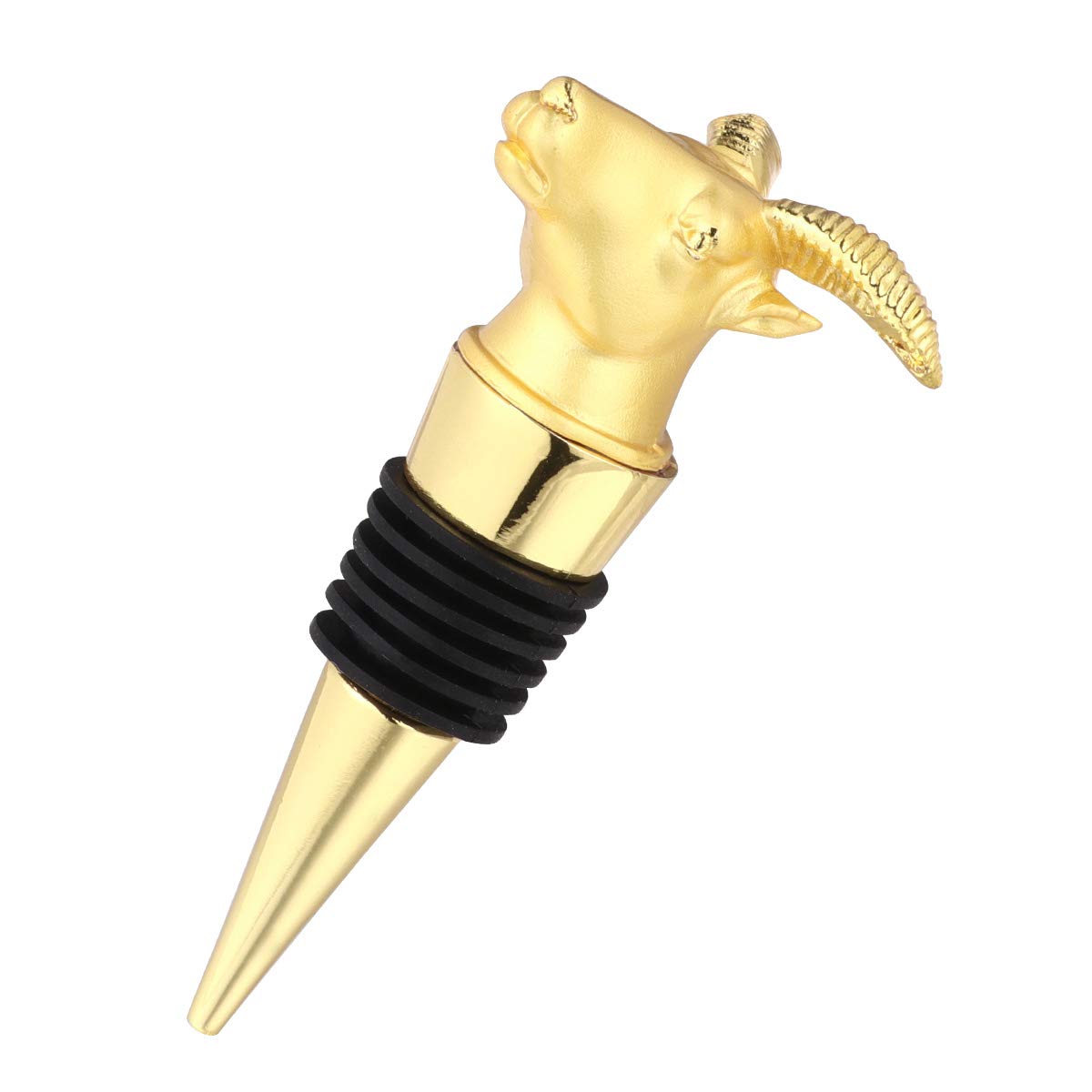 DOITOOL 1pc Alloy Wine Bottle Stopper - Reusable Cork Plug for Red, White & Sparkling Wine - Perfect for Home Bars, Restaurants & Gifts