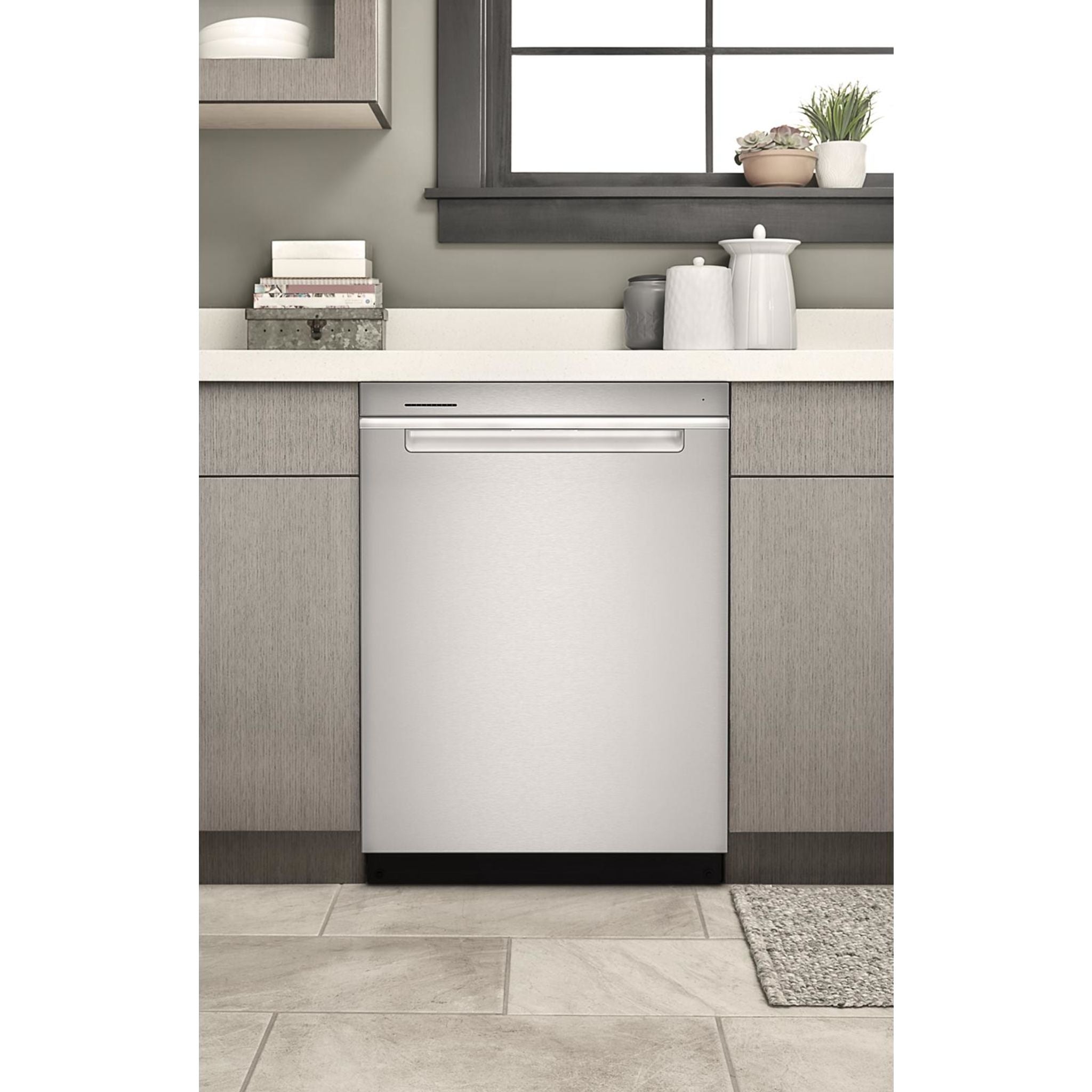 Whirlpool WDTA50SAKZ Stainless Steel Built-In Dishwasher - Energy Star Certified, Ultra Quiet 50 dBA, 14 Place Settings - Perfect for Large Families & Entertaining Guests