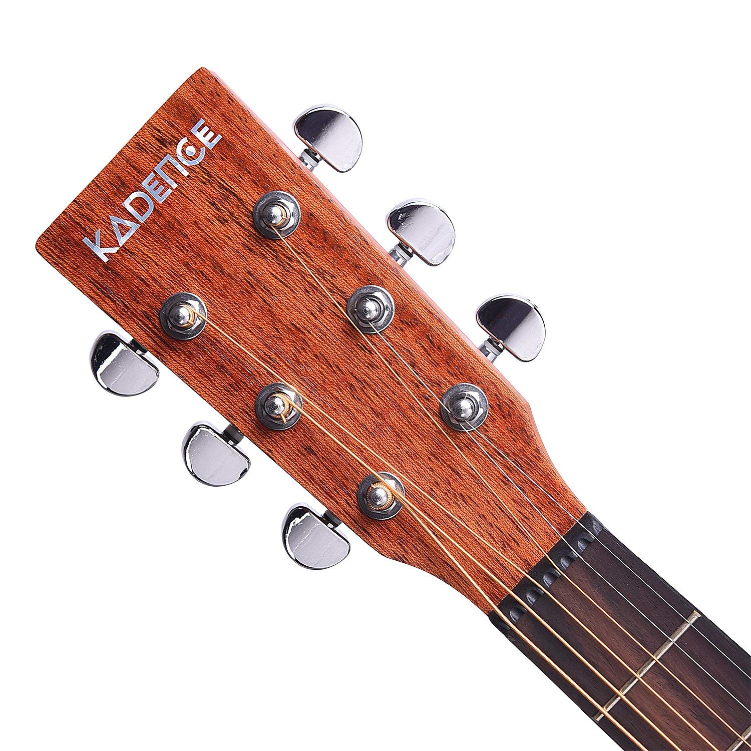 Kadence Electric Acoustic Guitar (Ash Wood) - Semi Acoustic Guitar with Built-in Pickup, Tuner, Capo, Strings, Picks, Strap & Gig Bag - Perfect for Beginners & Professionals - Ideal for Live Performances, Studio Recording & Home Practice