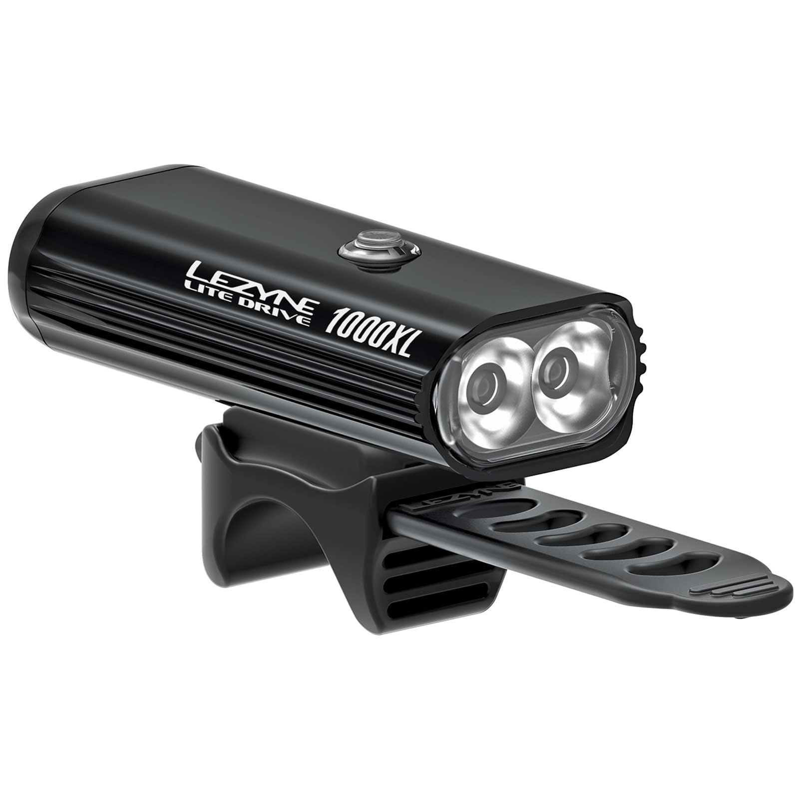 LEZYNE Lite Drive USB Rechargeable Bike Light - 1000/1200 Lumens Waterproof Cycling Headlight with Multiple Modes & Silicone Mount | Perfect for Night Riding, Commuting & Mountain Biking