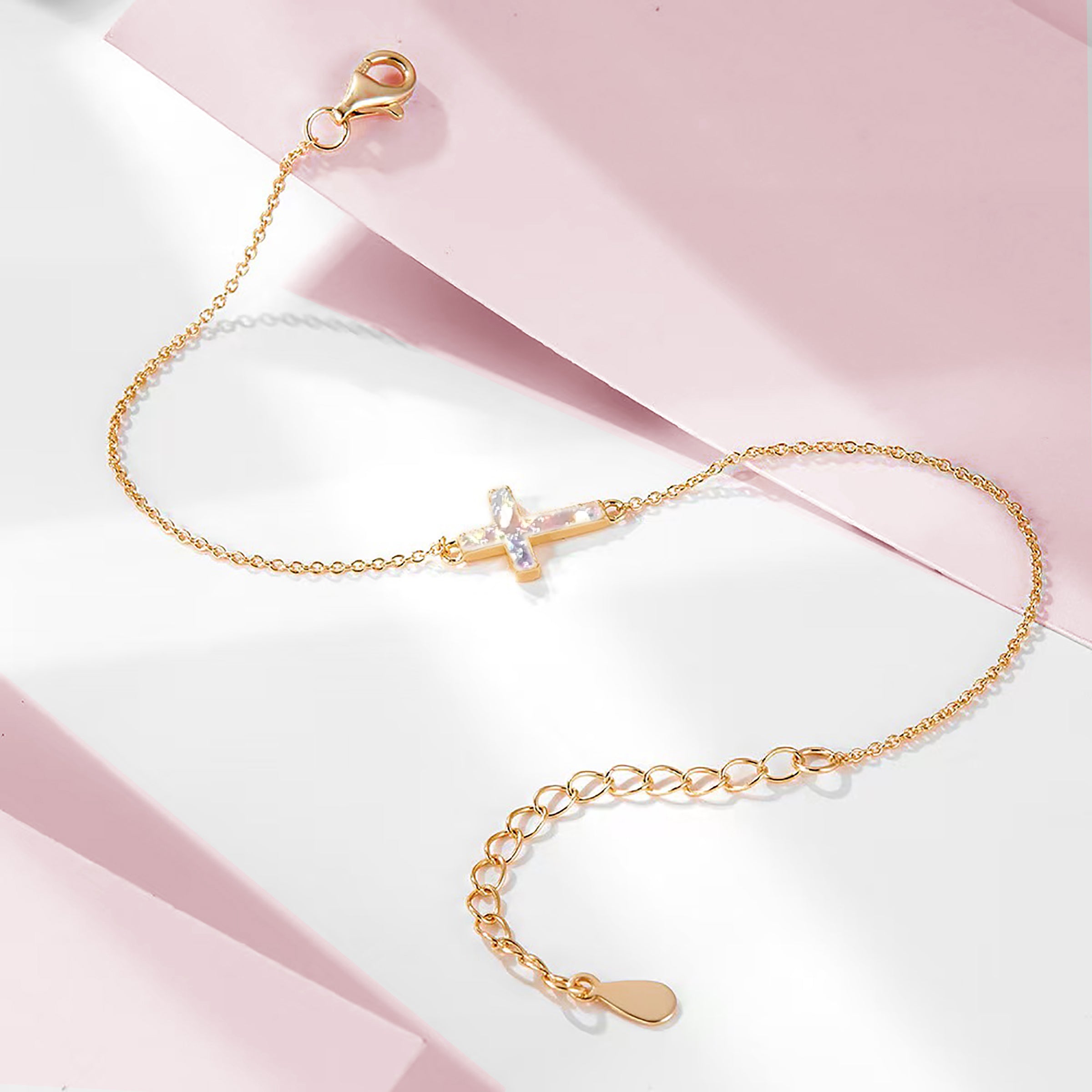 Eternal Faith Solid Gold Cremation Ashes Bracelet - Memorial Jewelry for Loved Ones | Perfect for Remembrance & Special Occasions