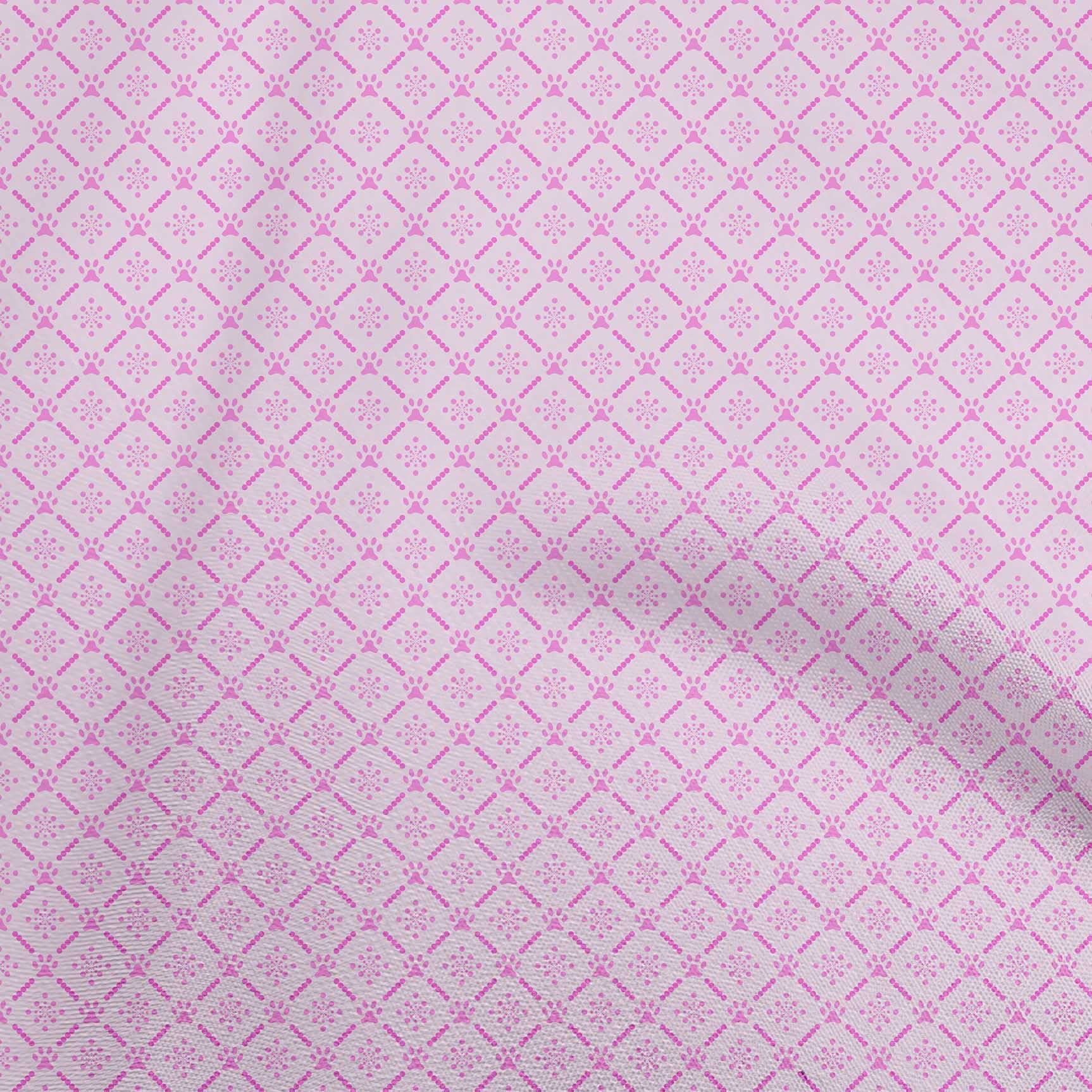 oneOone Viscose Jersey Pink2 Fabric - Soft Kids Dress Material, 60 Inch Wide Printed Fabric by The Yard - Perfect for DIY Children's Clothing, Summer Dresses & Craft Projects