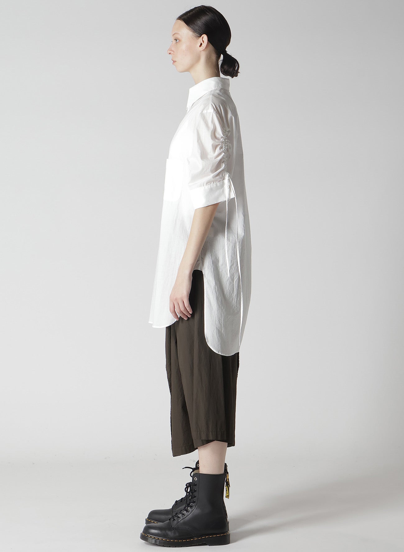 Cotton Lawn Shirring Sleeve Blouse - Women's Elegant Summer Top for Casual Wear, Office & Date Nights