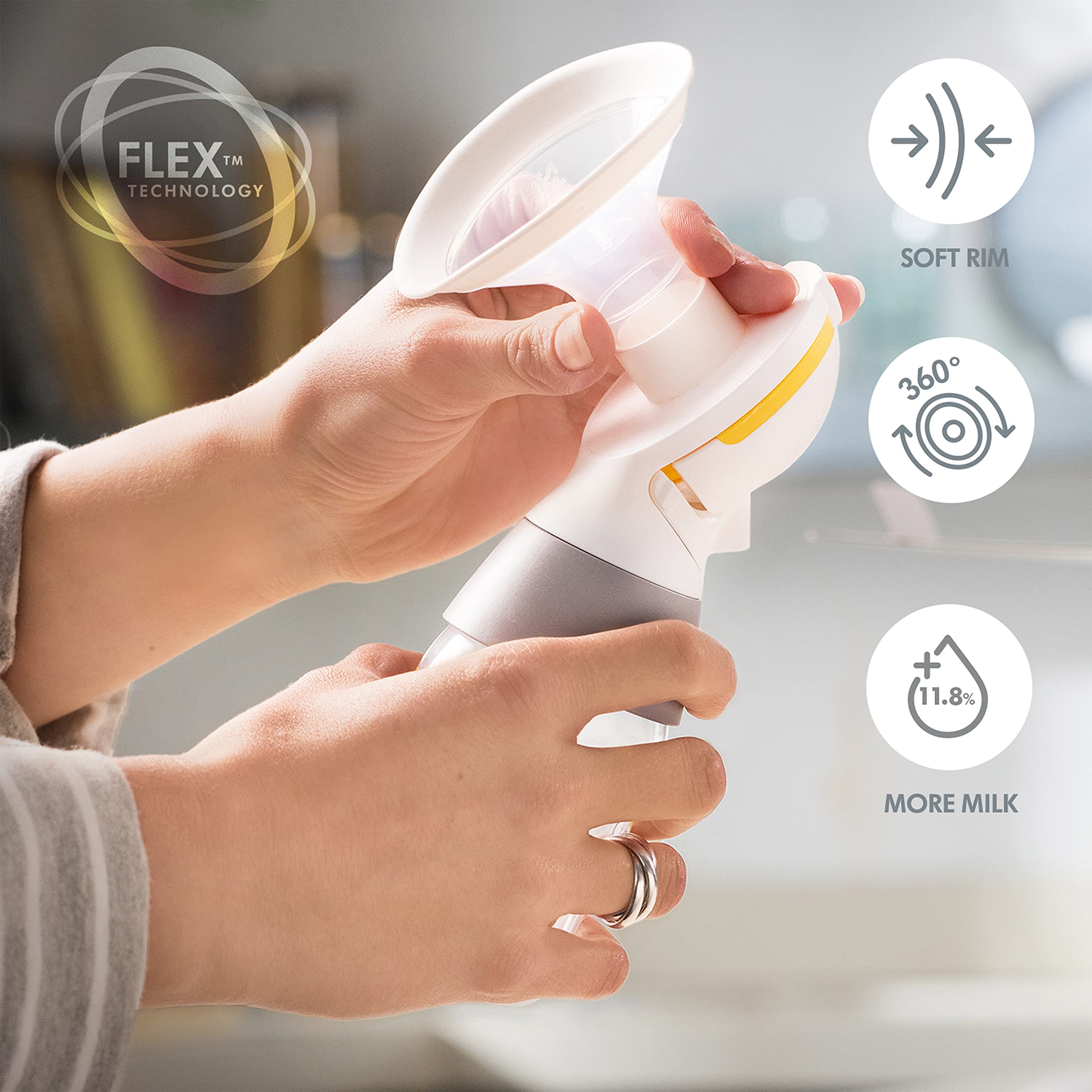 Medela Swing Maxi Double Electric Breast Pump - Portable, USB-C Rechargeable, Bluetooth Enabled, Closed System | Hands-Free Pumping for Working Moms, Travel & On-The-Go Use