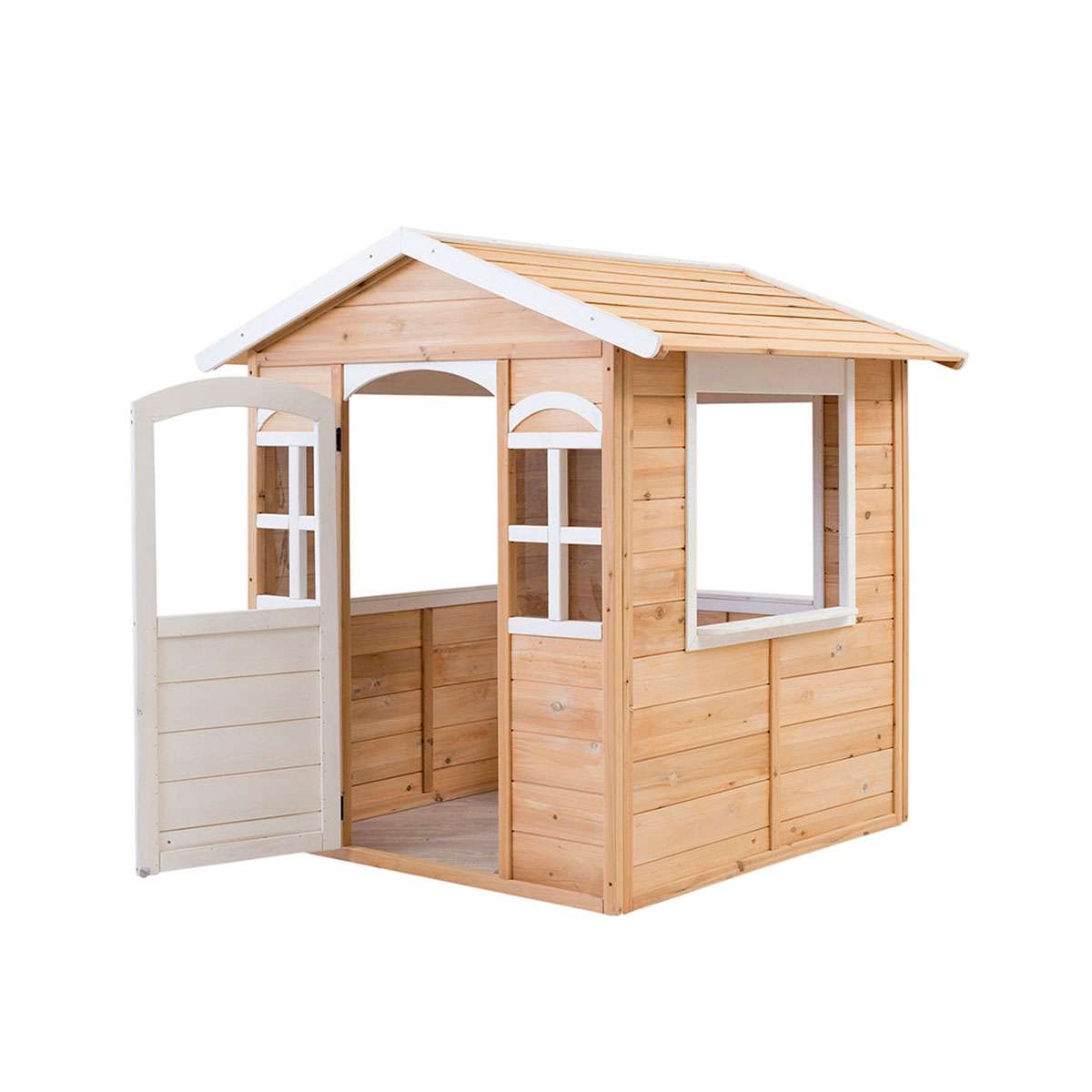 Kids Playhouse - Indoor & Outdoor Wooden Cubby House for Children's Pretend Play & Backyard Fun | Perfect for Imaginative Play, Playroom, Garden, or Patio