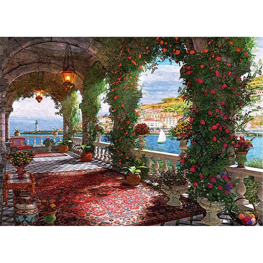 1000-Piece Rose Corridor Jigsaw Puzzle for Adults - Educational & Home Decor Gift