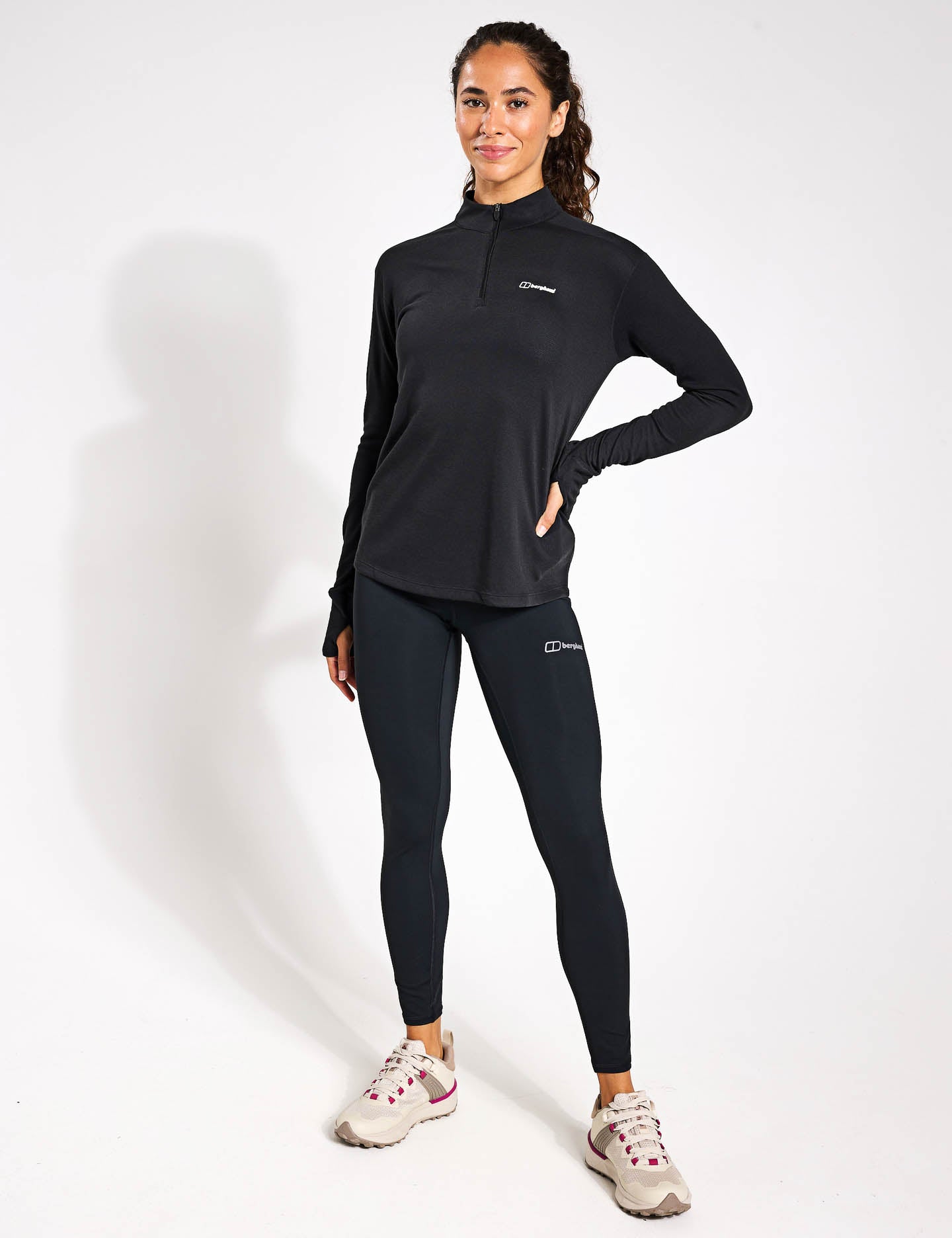 Ivyhill Half Zip Pullover Sweatshirt for Men & Women - Jet Black - Casual & Athletic Wear for Gym, Running, and Outdoor Activities