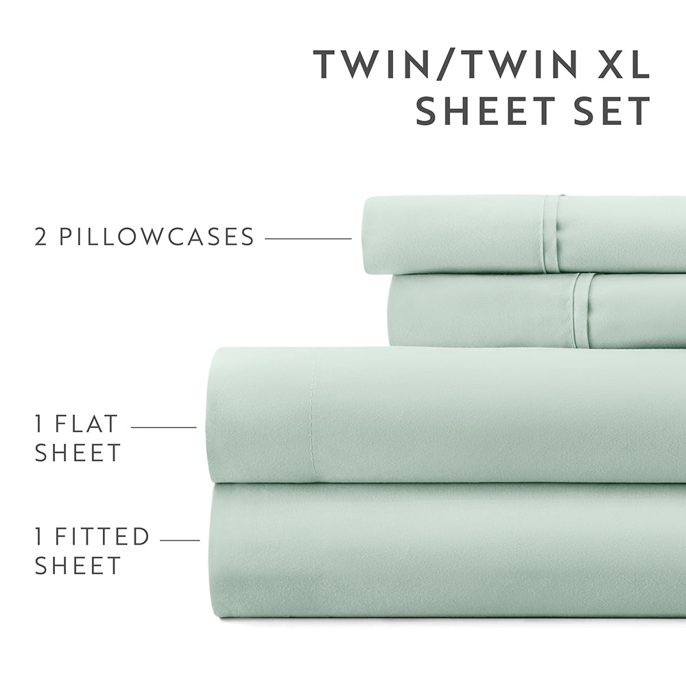 6-Piece Luxury Cotton Bed Sheet Set - Queen Size, Soft & Breathable for Ultimate Comfort - Perfect for Master Bedroom, Guest Room, and Dormitory Use