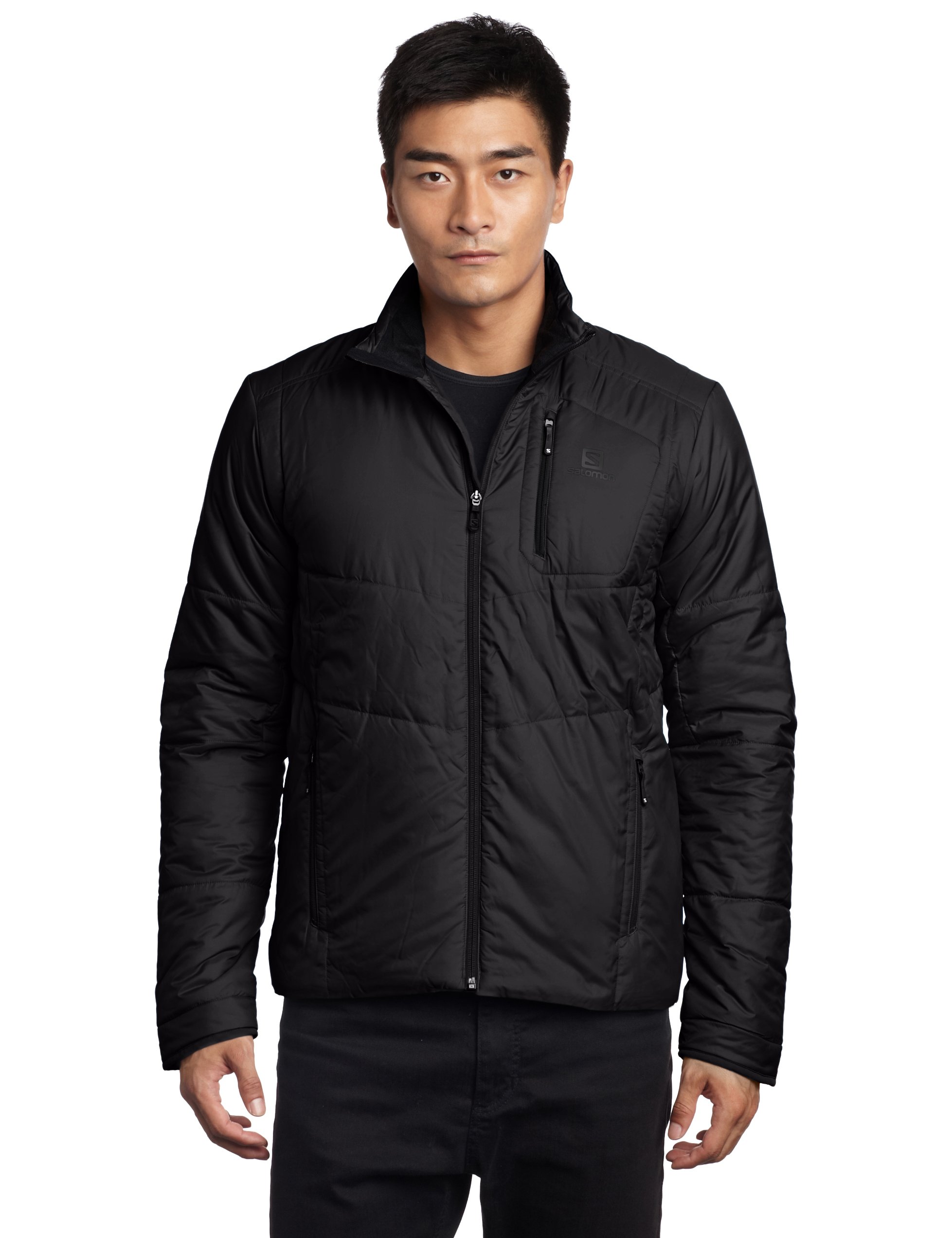 Salomon Men's Insulated Winter Jacket - Waterproof Windproof Ski Jacket for Hiking, Snowboarding & Outdoor Activities
