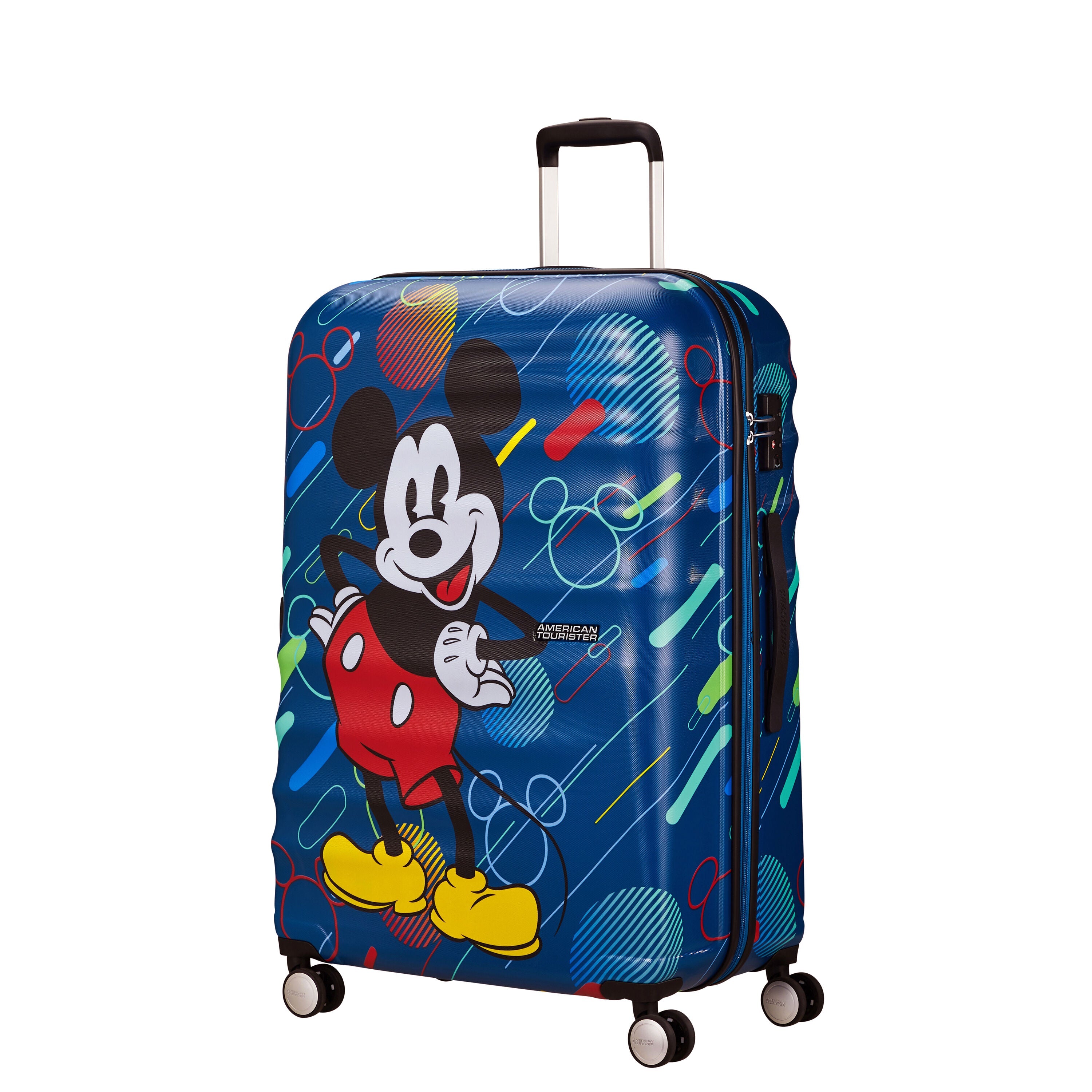 American Tourister Disney Wavebreaker Spinner Large Suitcase - Mickey Future Pop Design | 28