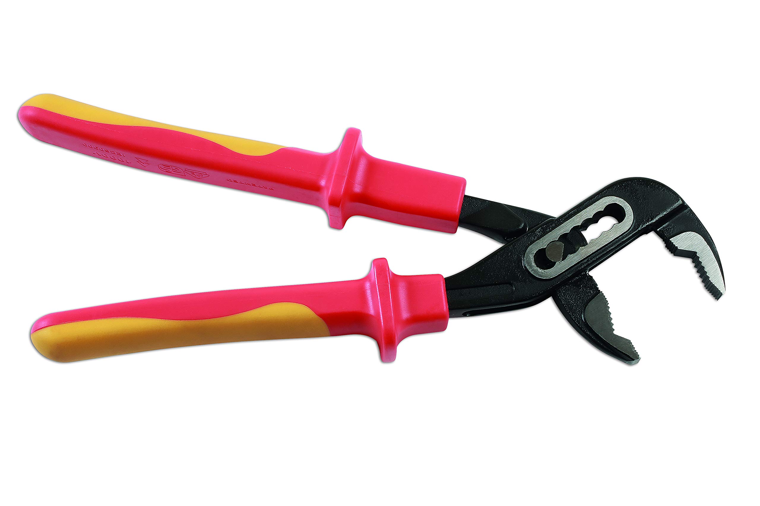 Laser 7425 VDE Insulated Water Pump Pliers 240mm (9.45 Inch) - Professional Plumbing Tool for Pipe Fitting, HVAC & Electrical Work
