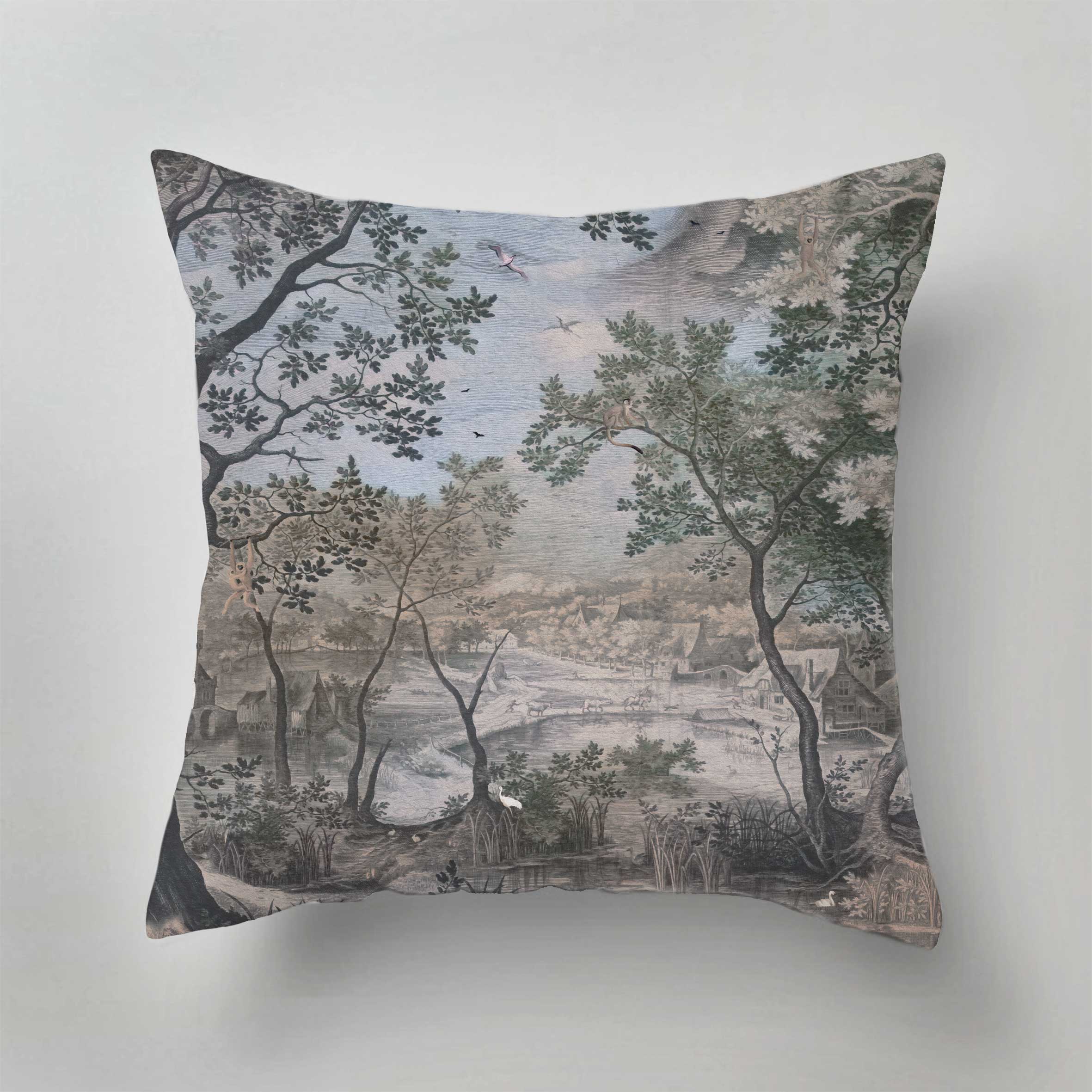 Into the Woods Outdoor Pillow - Waterproof & Durable for Patio, Garden, Camping - Perfect for Backyard, Deck & Outdoor Relaxation