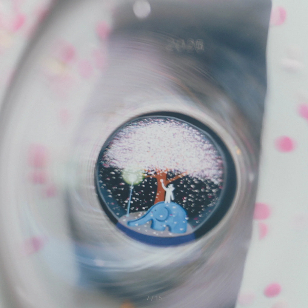 Hobonichi Techo 2025 Planner - Hiroko Kubota Night Cherry Blossom Snow Globe Weeks Hardcover, Weekly Horizontal Layout, January Start, Monday Start, English Edition | Perfect for Journaling, Planning & Gift Giving