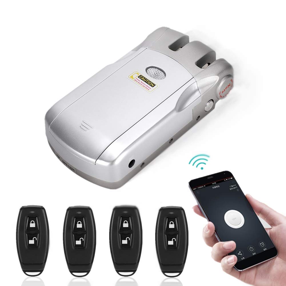 Smart WiFi Door Lock - Keyless Entry with Remote & Phone Control for Home Security | Touchless Unlocking for Front Door, Apartment & Vacation Rental