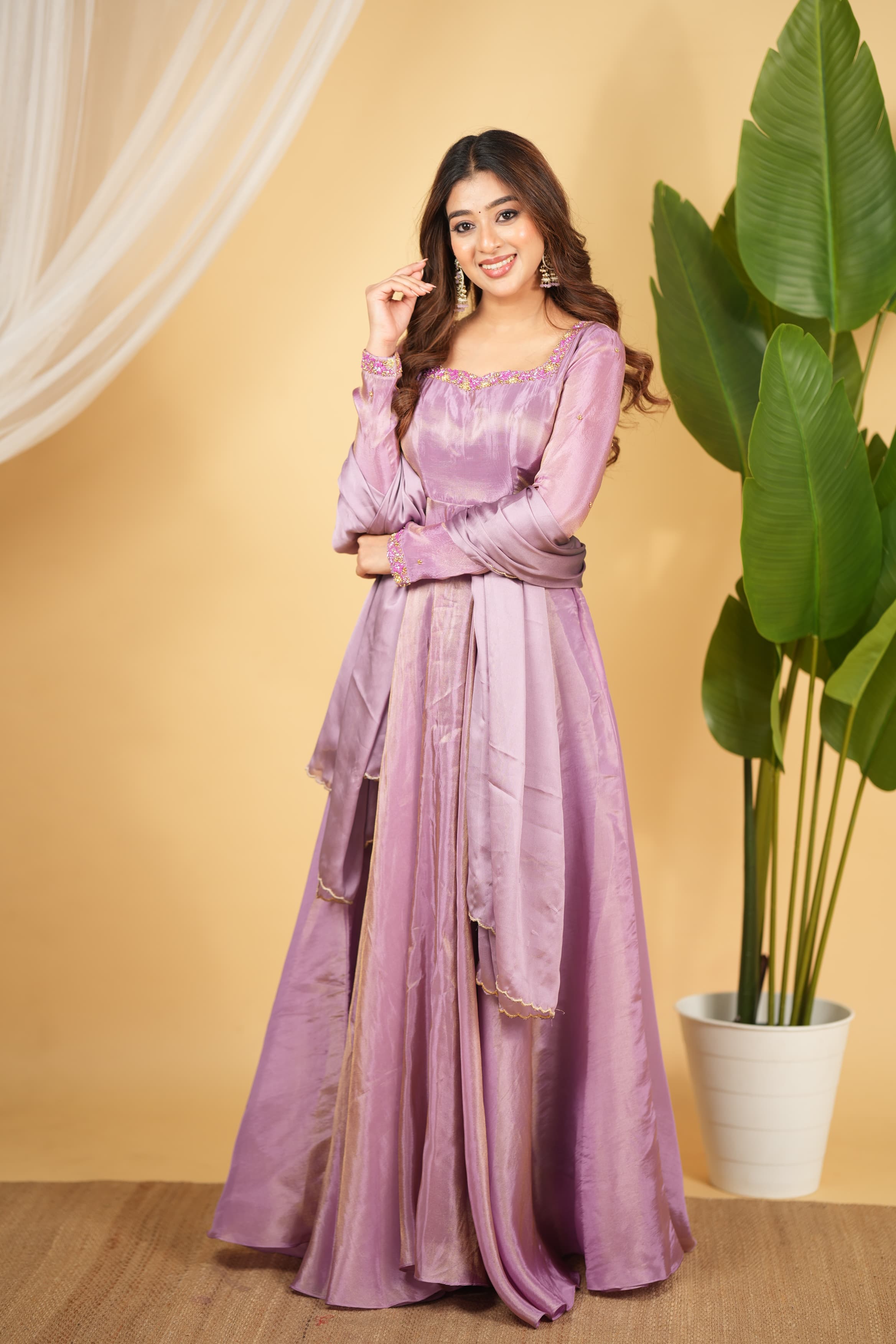 DD718 Lillia Premium Designer Anarkali Dress - Elegant Pakistani/Indian Party Wear for Weddings, Festivals & Special Occasions