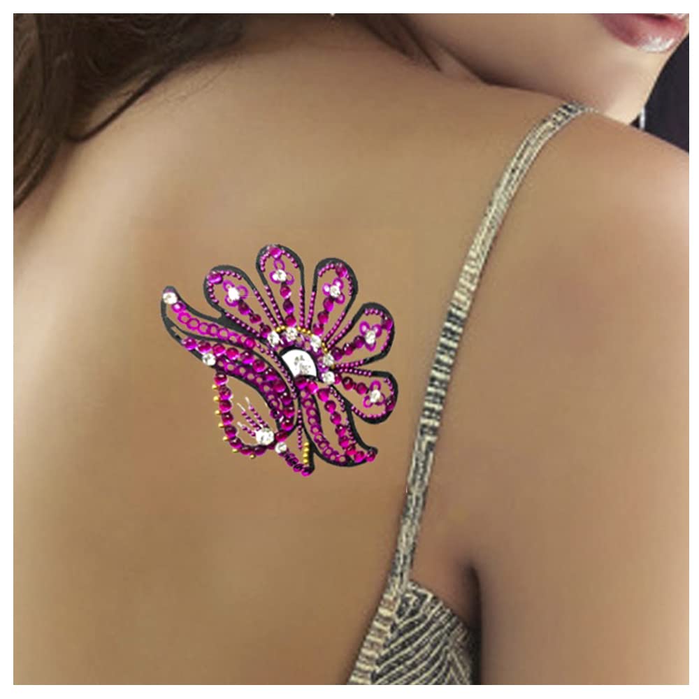 Comet Busters Glitter Temporary Tattoos - Sparkling Body Jewel Stickers for Parties & Festivals (BT008) | Perfect for Halloween, Raves & Costume Events