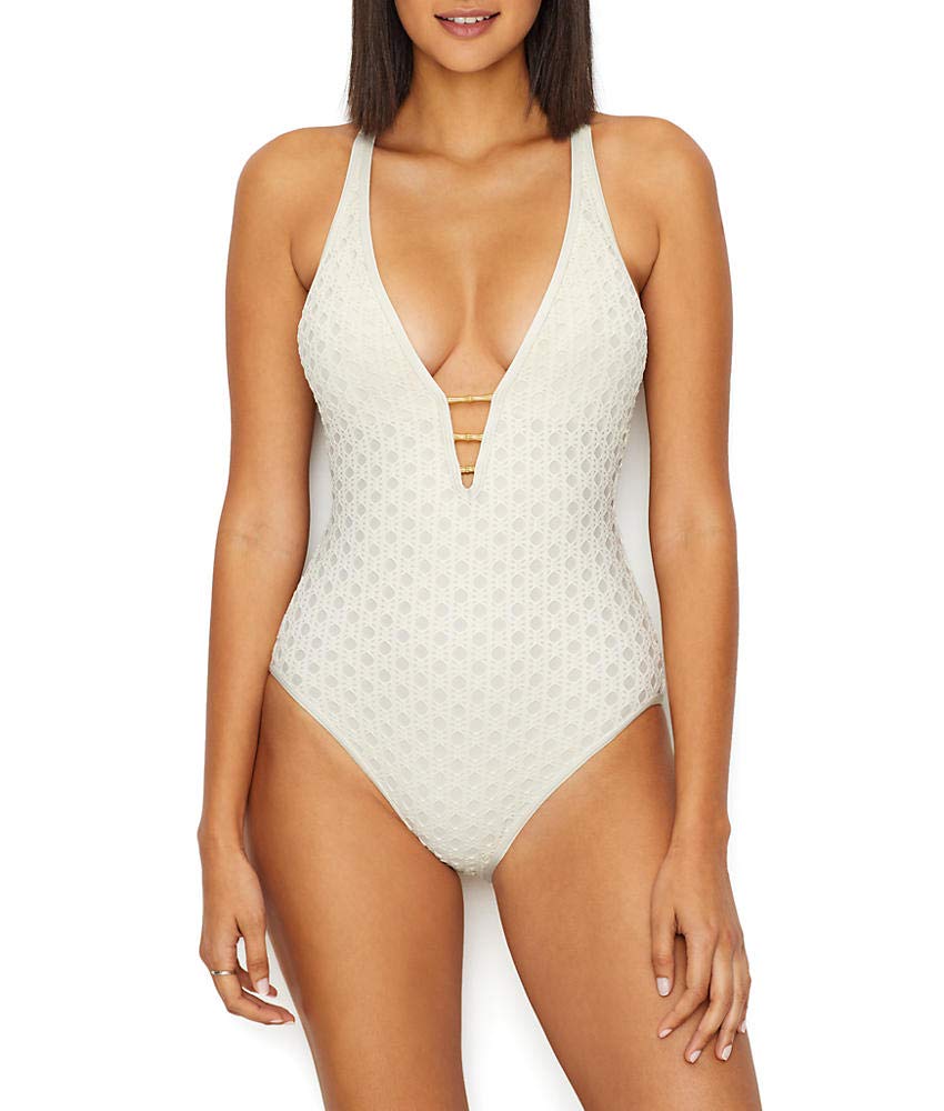 Women's One Piece Swimsuit with Center Hardware Detail - Sexy Bathing Suit for Beach, Pool & Vacation | Tummy Control Swimwear for Women