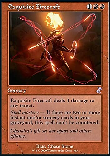 Magic: The Gathering - Exquisite Firecraft TSR Card | MTG Collectible Trading Card Game | Perfect for Deck Building & Competitive Play
