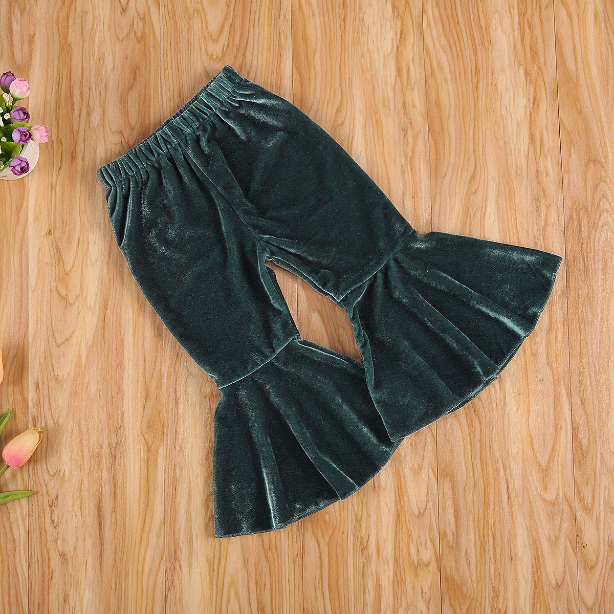 Toddler Bell Bottom Pants for Baby Girls - Soft Ruffle Leggings, Flare Trousers with Cute Design | Perfect for Playtime, Parties & Photo Shoots
