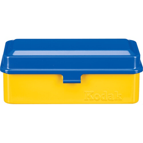 Kodak Steel 120/135mm Film Storage Case - Blue Lid & Yellow Body - Perfect for Film Protection, Travel & Photography Enthusiasts