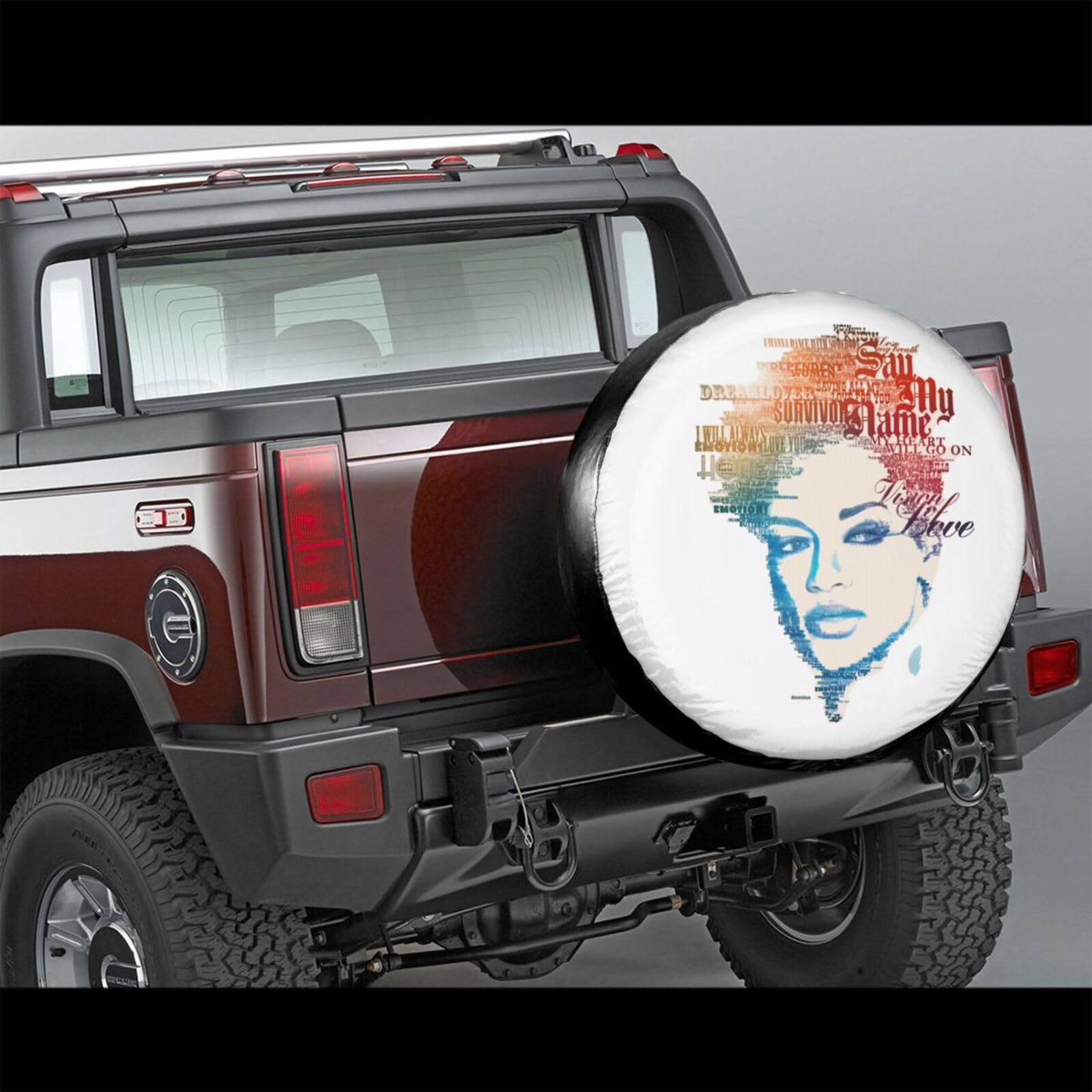 Sattika Universal Spare Tire Cover 14 Inch - Waterproof Wheel Cover for Travel Trailer, RV, SUV, Truck Accessories | Durable & Weatherproof for Outdoor Adventures & Road Trips