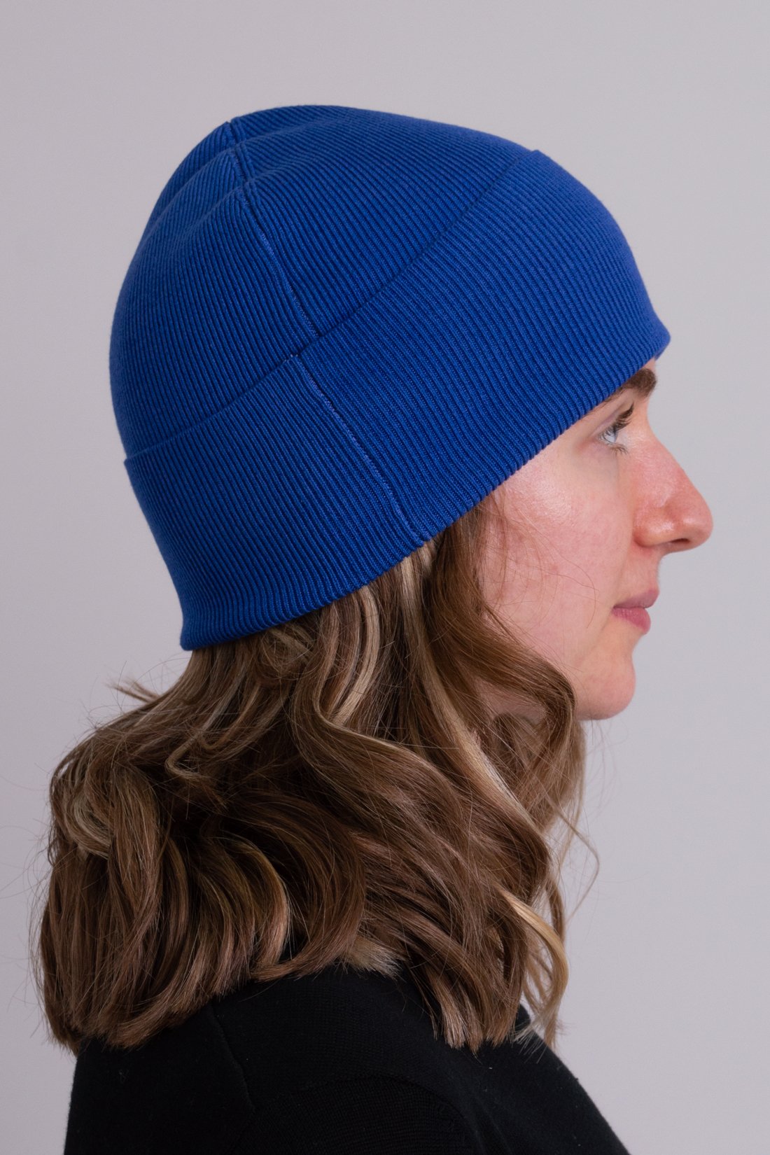 Cozy Knit Beanie for Men & Women - Soft Bamboo Cotton Blend, Cobalt Blue - Perfect for Winter, Outdoor Activities & Casual Wear