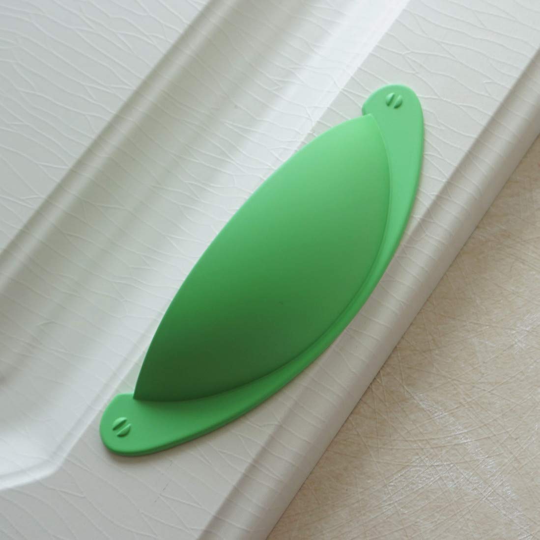 LBFEEL 3 Inch Green Cabinet Knobs - 76mm Drawer Pulls Handles for Dresser, Cupboard & Kids Furniture (Set of 6) - Durable Hardware in Blue, Yellow, Red, Pink, Black & Green - Perfect for Nursery, Bedroom & Kitchen Cabinets