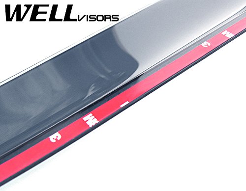 WellVisors Window Visors for Lexus LX470 1998-2007 - Clip-on Side Window Deflectors | Rain Protection & Improved Airflow for Driving Comfort