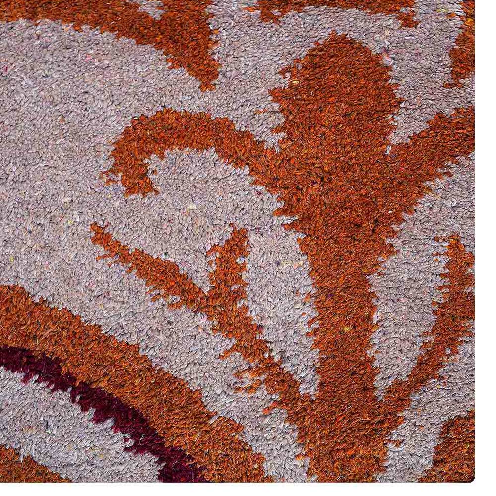 Handmade Sapporo Wool Area Rug - Traditional Japanese Hand Knotted Design for Living Room, Bedroom & Home Decor