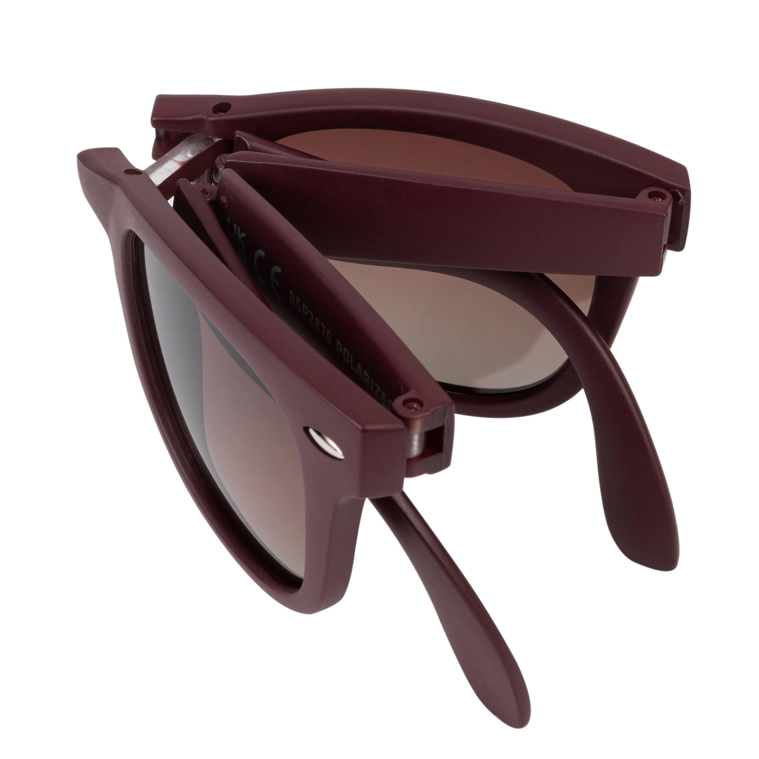 Polarized Folding Sunglasses for Men & Women - UV Protection, Lightweight & Portable - Perfect for Travel, Driving, and Outdoor Activities