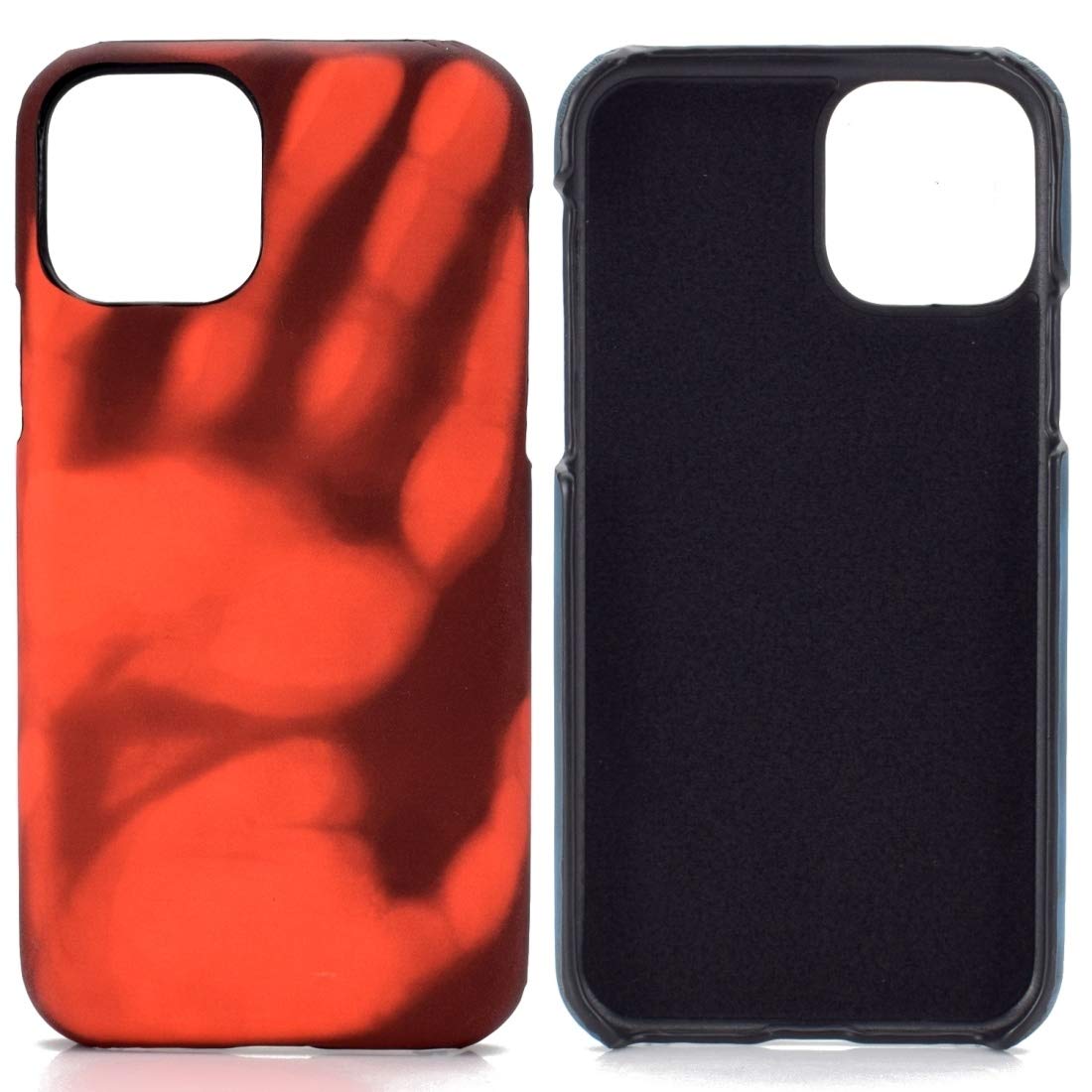 HAIJUN Samsung Galaxy A51 Phone Case - Thermal Color Changing Back Cover, PC Hard Shell with Paste Skin Protection (Black to Red) | Perfect for Daily Use, Travel & Outdoor Activities