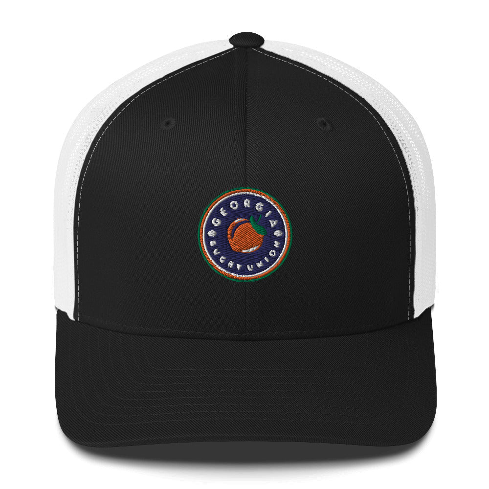 Georgia Rugby Union Vintage Trucker Cap - Adjustable Snapback Hat for Men & Women - Perfect for Rugby Fans, Sports Events & Outdoor Activities