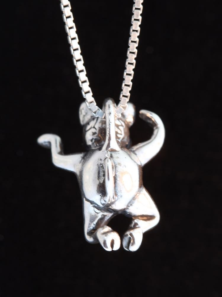 Three Little Pigs Sterling Silver Hands Up Charm Pendant - Perfect for Necklaces, Bracelets & Gifts | Cute Pig Jewelry for Animal Lovers