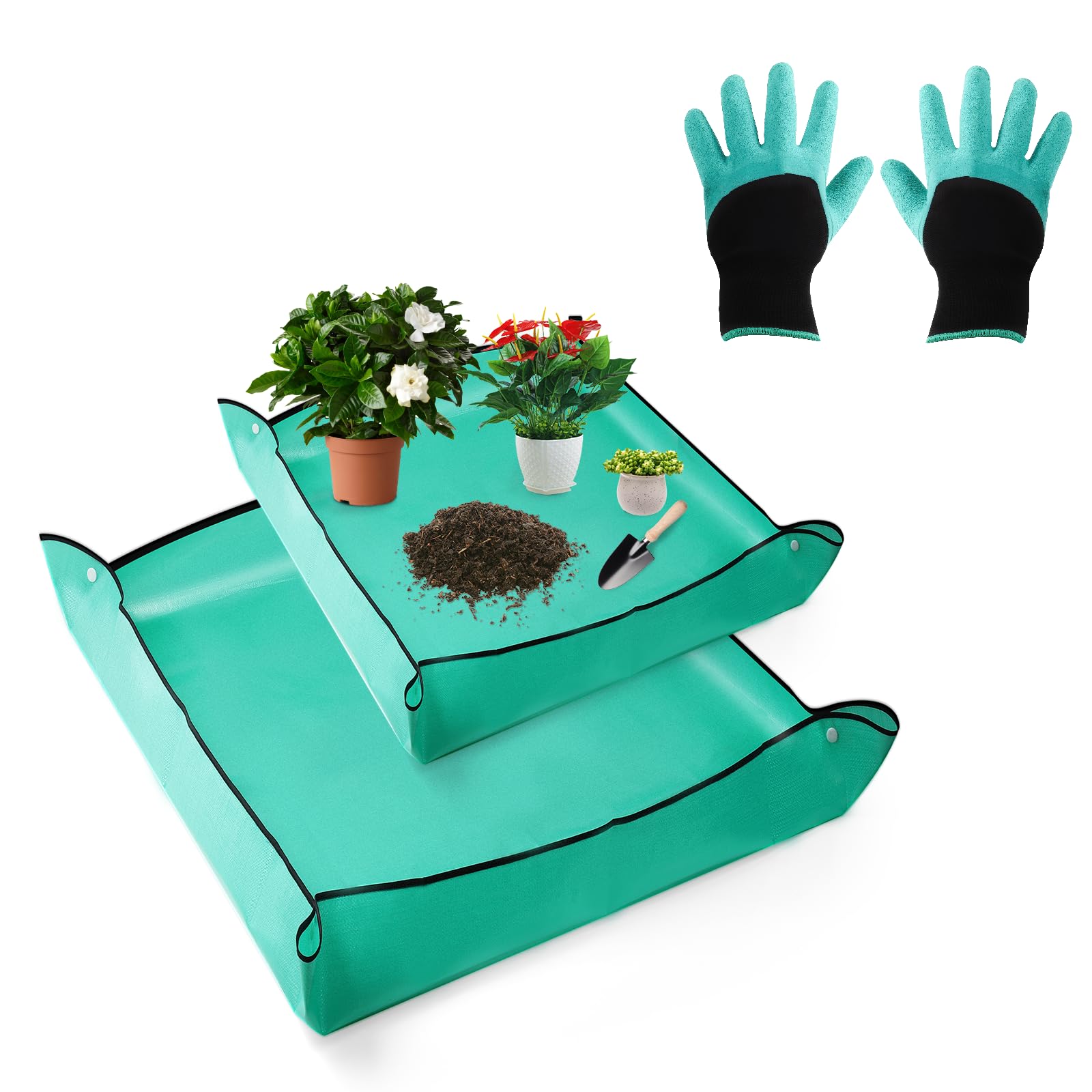 2 Pack Waterproof Plant Repotting Mat - 39.4