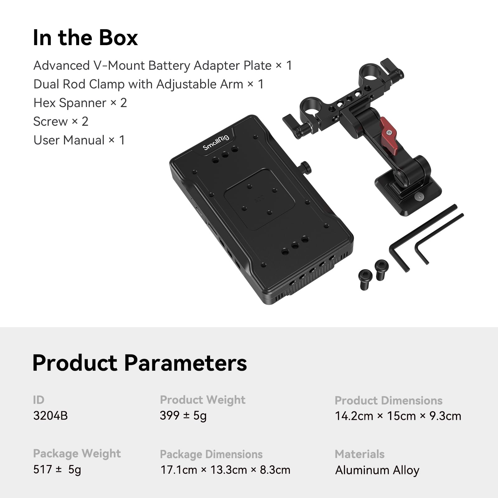 SmallRig V Mount Battery Adapter Plate with PD 65W USB-C Fast Charger, QC Protocol USB-A, D-TAP, 8V & 12V DC Output - Compatible with Sony Canon DSLR Cameras & Camcorders - Perfect for Professional Video Shooting, Live Streaming & On-Location Power Supply