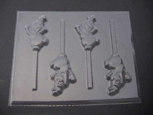 Snowman Ollie Chocolate Candy Lollipop Mold - Olaf Inspired DIY Silicone Candy Mold for Christmas Treats & Holiday Baking Decorations
