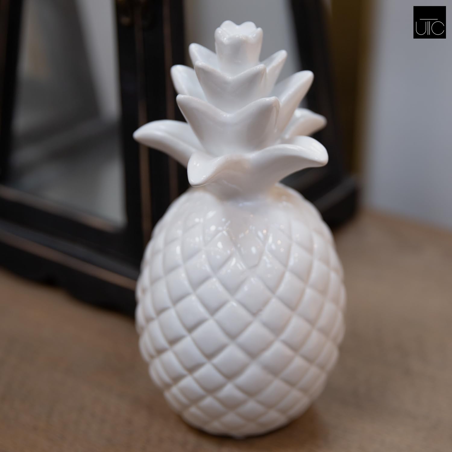 Handmade Ceramic Pineapple Figurine - 3.75