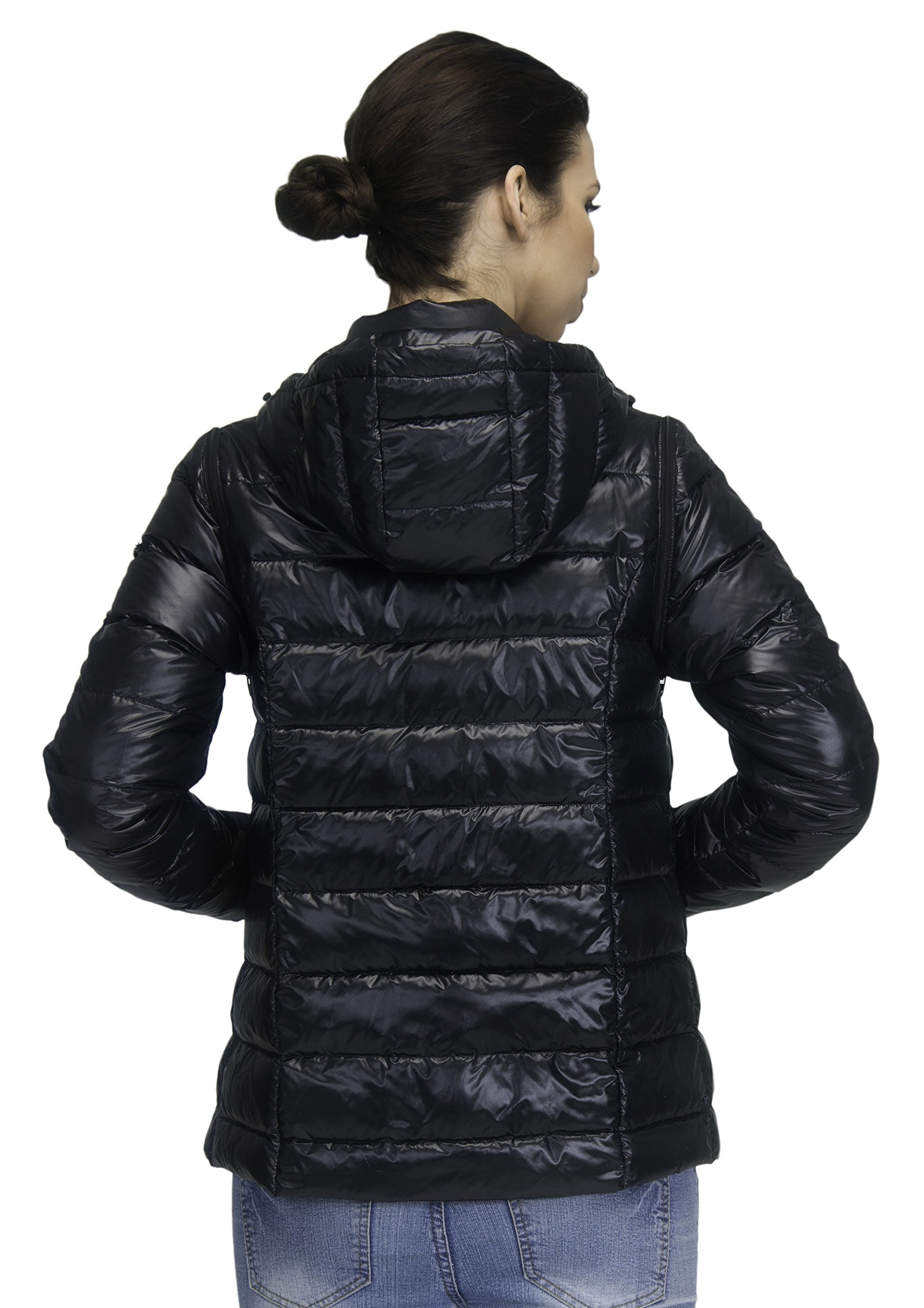 Maternity Down Jacket with Patented 3-in-1 Extender Panel for Pregnant Women & Baby Wearing Moms - Perfect for Winter Outdoor Adventures & Nursing Comfort