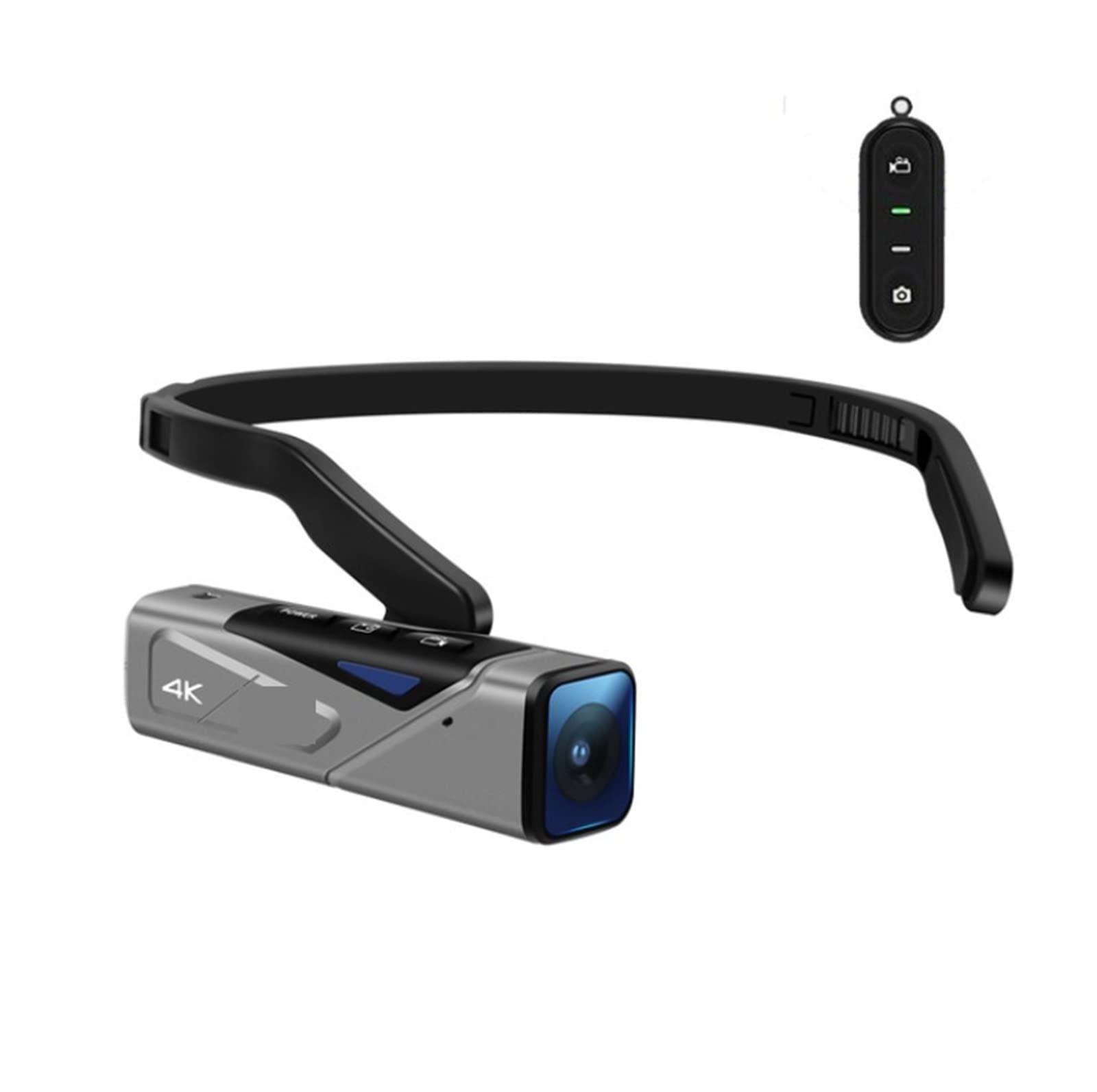 BODORME 4K Mini Digital Camera - Wearable Head Mounted Camcorder for Vlogging, Sports & Action Videos (EP7 with Remote Control) - Perfect for Travel, Cycling, Hiking & Outdoor Adventures