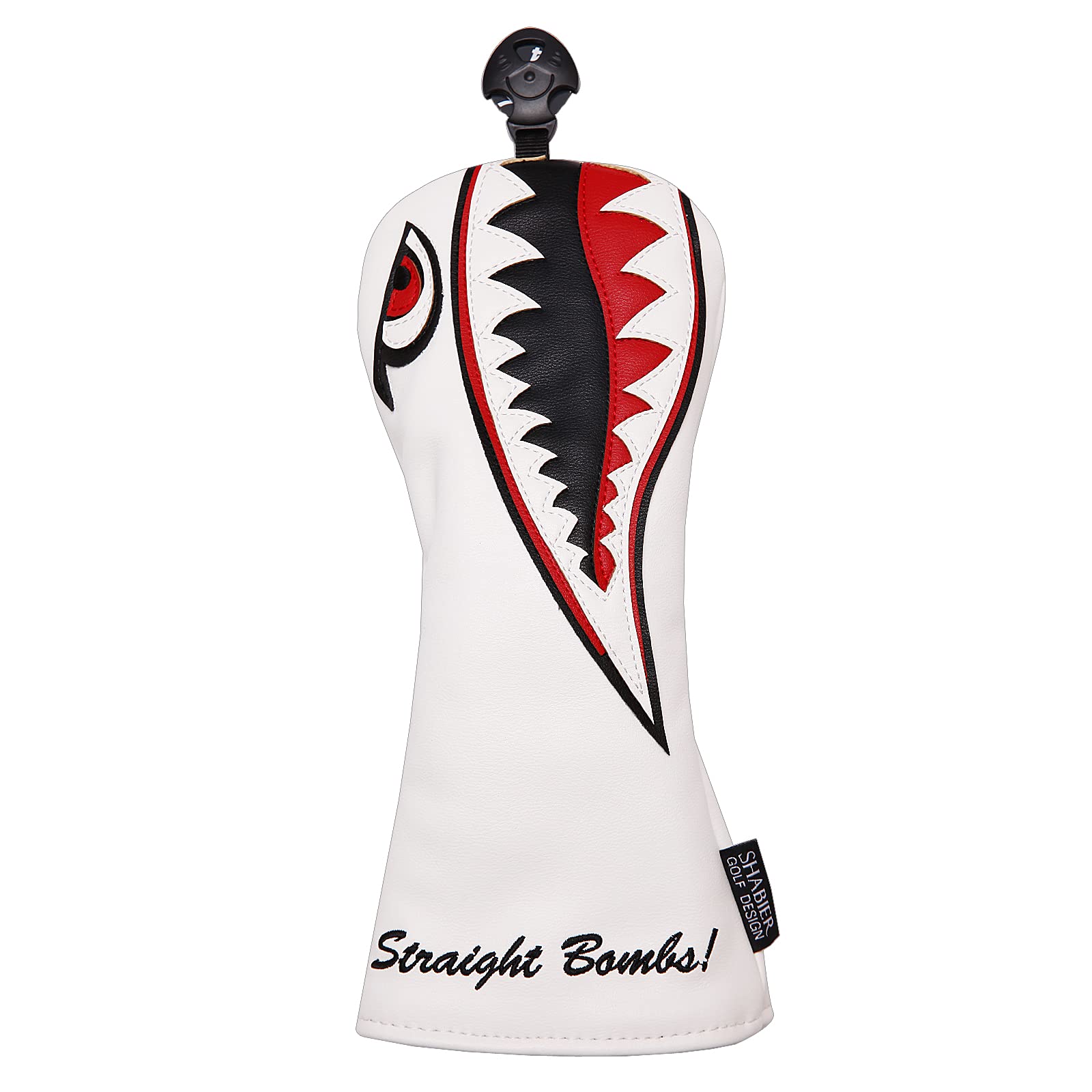 Premium Flying Tiger Warshark Golf Club Headcover - Universal Fit for Driver, Fairway & Hybrid Clubs | Durable Protection for Golf Equipment | Perfect for Golf Tournaments & Practice Sessions
