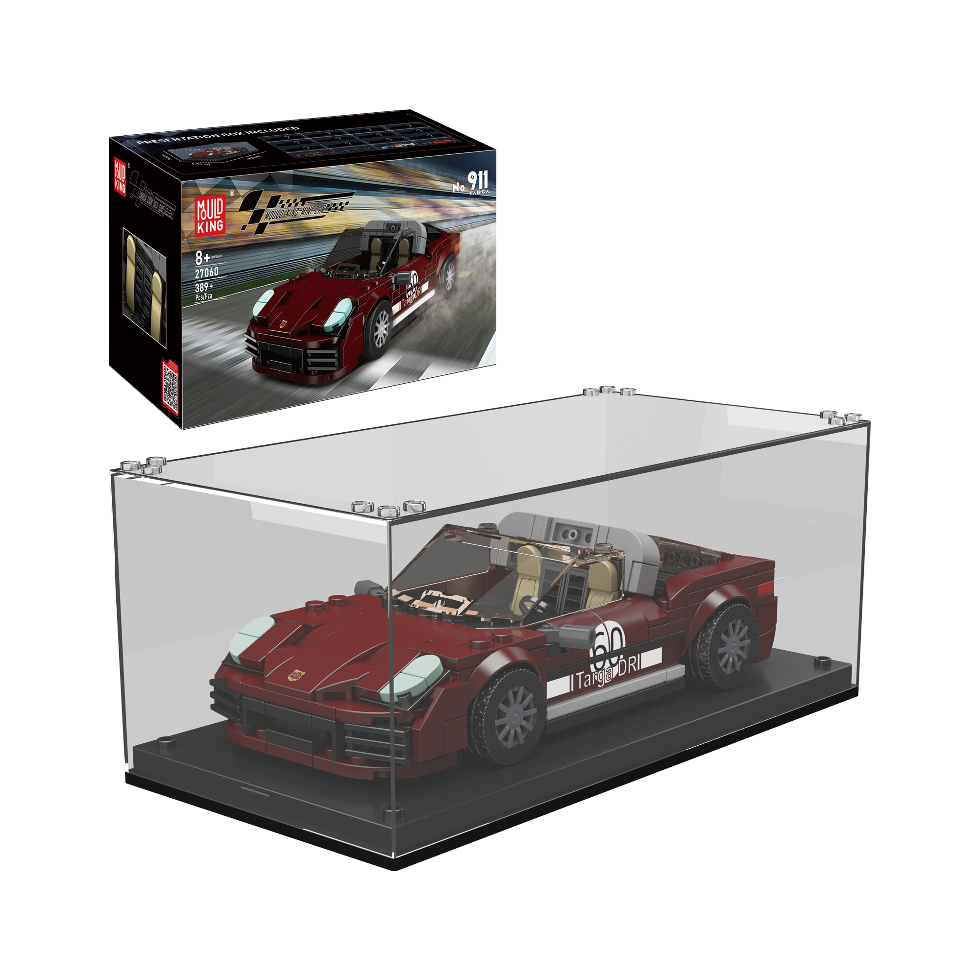Mould King 27060 911 Targo Supercar Building Blocks Set - 262 PCS, STEM Educational Toy for Kids & Adults, Perfect for Creative Play & Car Enthusiasts