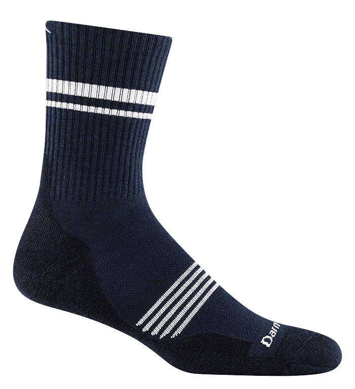Darn Tough Men's Run Element Lightweight Micro Crew Socks - Moisture Wicking, Cushioned Running Socks for Marathon, Hiking & Everyday Wear