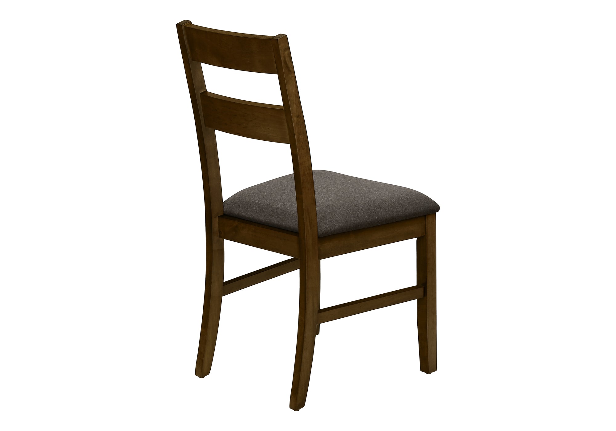 Set of 2 Brown Upholstered Dining Chairs - 37 Inch Height Solid Wood Frame with Fabric Seat - Transitional Style Side Chairs for Dining Room & Kitchen - Perfect for Family Meals and Entertaining Guests