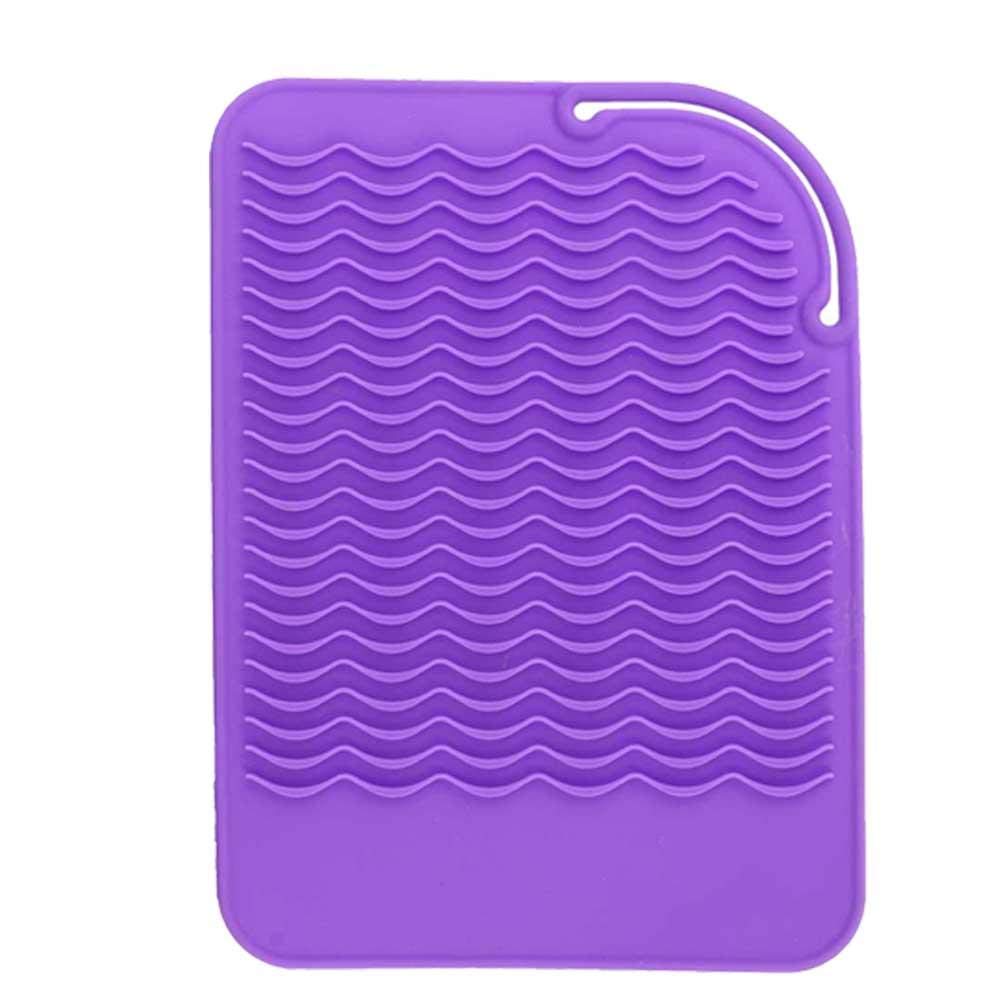 Heat Resistant Silicone Mat for Curling Irons & Hair Straighteners - Non-Slip, Durable Styling Tool Protector for Vanity, Bathroom & Travel Use (#4)