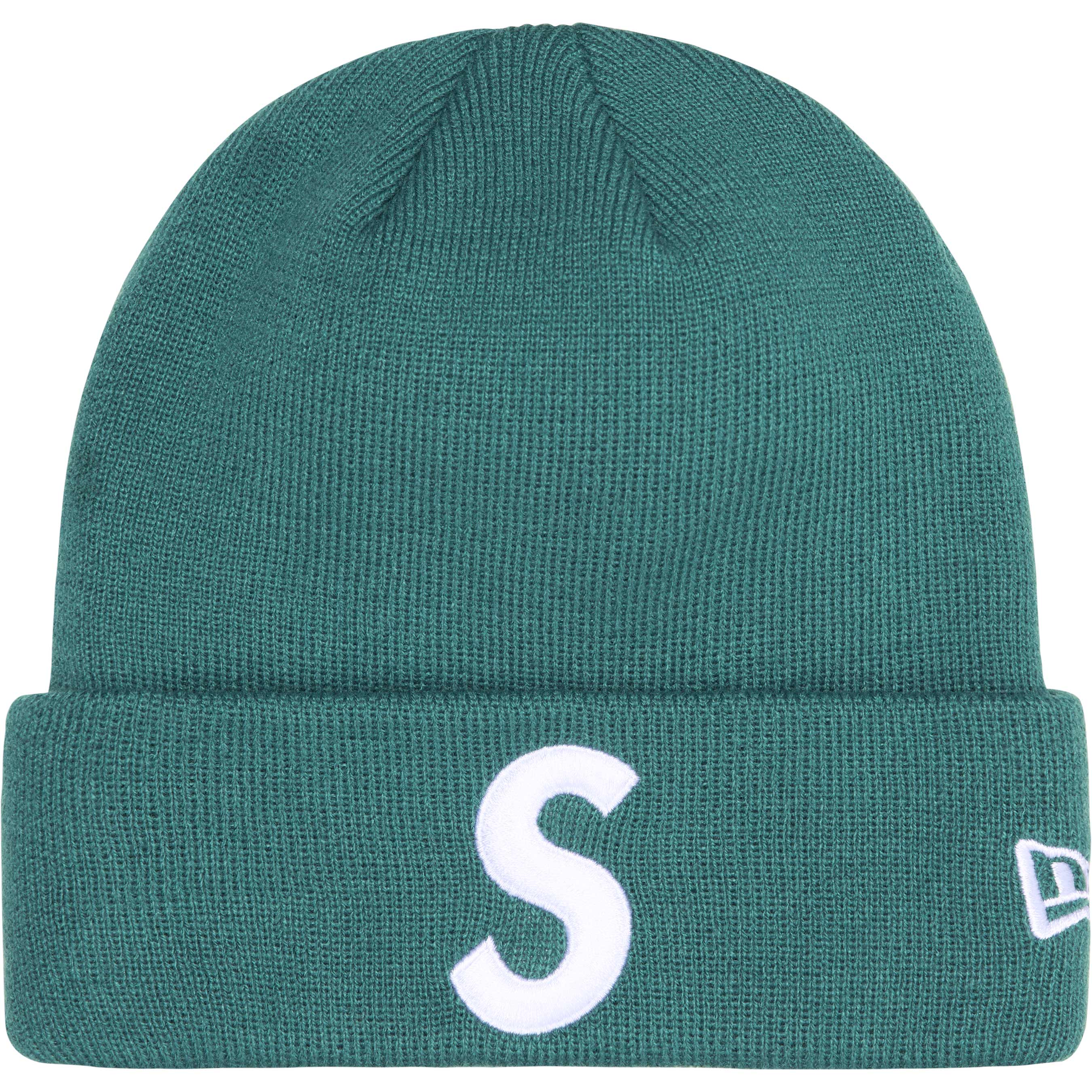 Supreme New Era® S Logo Beanie Pine Green - Winter Knit Hat for Men & Women - Perfect for Skiing, Snowboarding & Cold Weather Fashion